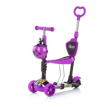 Chipolino Cityroller Kinderroller 3 in 1 Kiddy Evo, Schiebestange Vorderräder mit LED