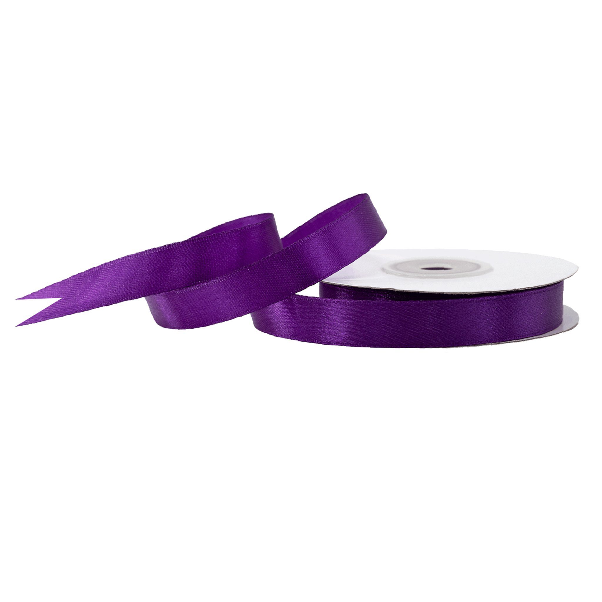 Creativery Satinband, Satinband 12mm x 25m Rolle Lila