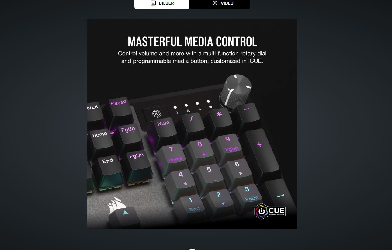 Corsair K70 Core RGB Tastatur – Bild 5 von 5
