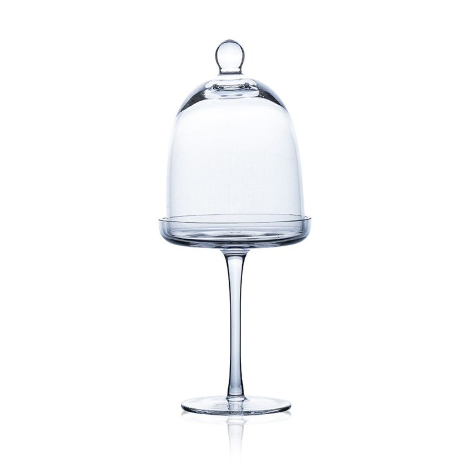 Sandra Rich Etagere auf Fuß, Glas, Mit Abdeckung
