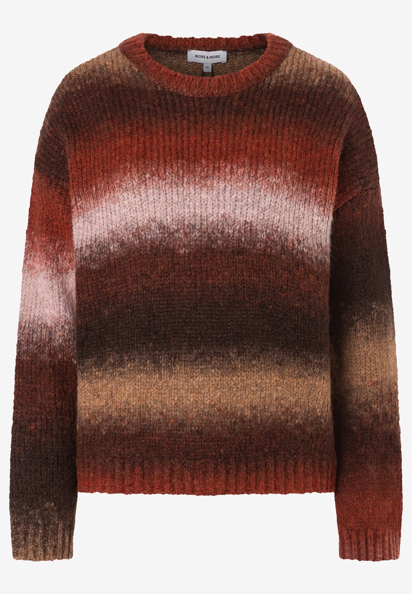 MORE&MORE Wollpullover Multi-Color Fade Pullover special degrade knit