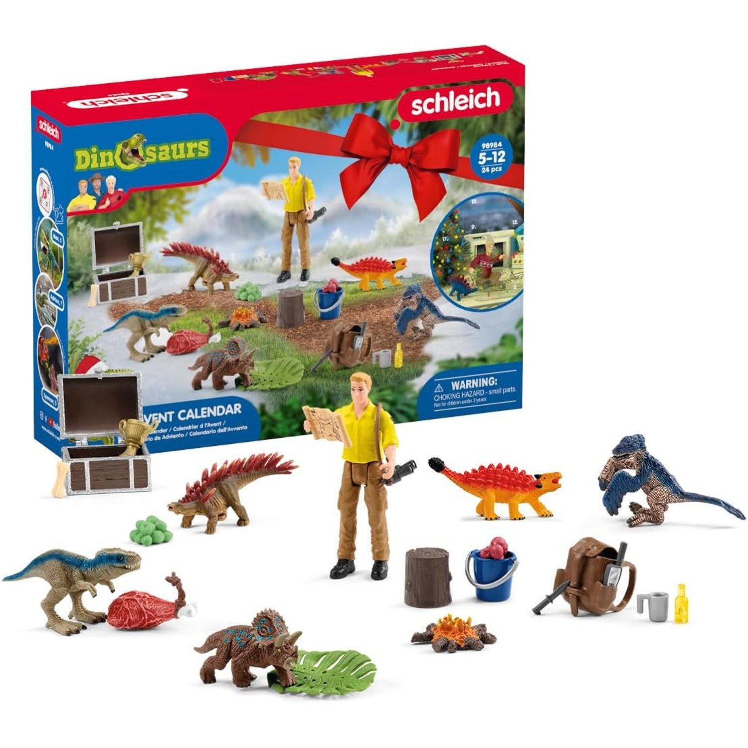 Schleich® Spielzeug-Adventskalender 98984, Schleich Dinosaurs Adventskalender