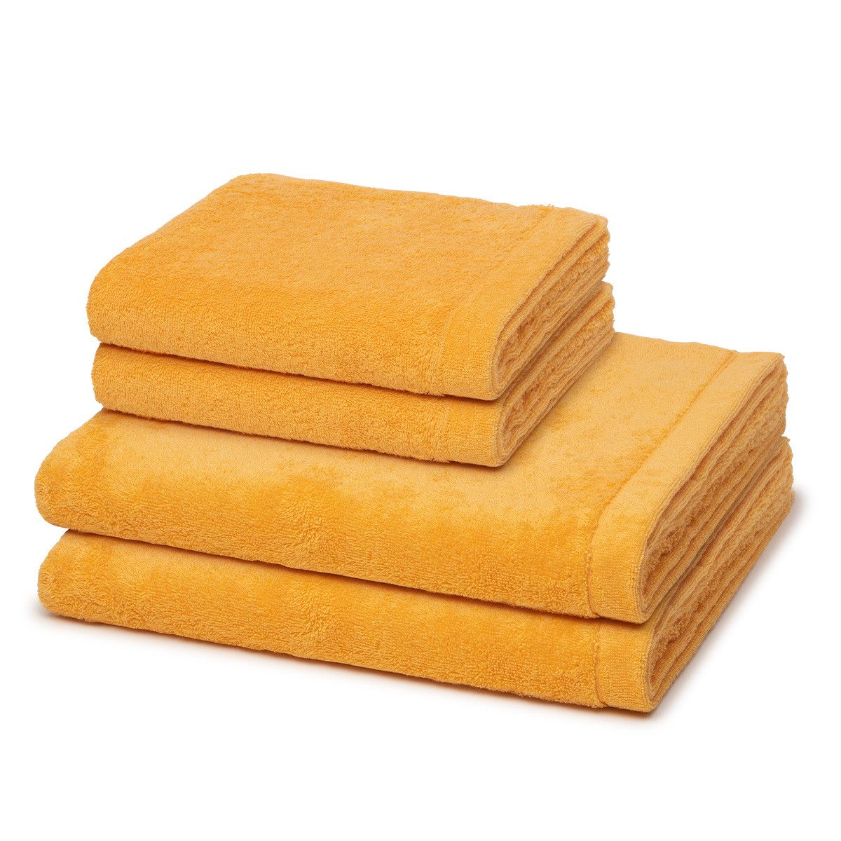 Cawö Handtuch Set Lifestyle, Walkfrottee (Spar-Set, 4-St), 2 X Handtuch 2 X Duschtuch im Set - Baumwolle - Saugstark