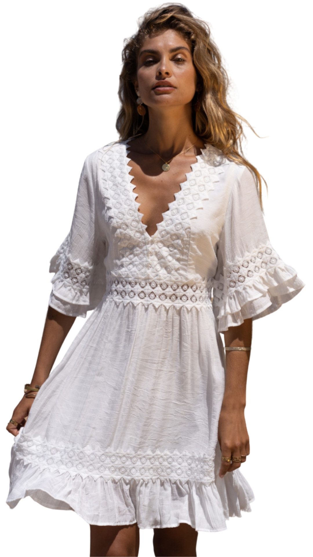 Charis Moda Tunikakleid Sommerkleid mediterran mit günstig online kaufen