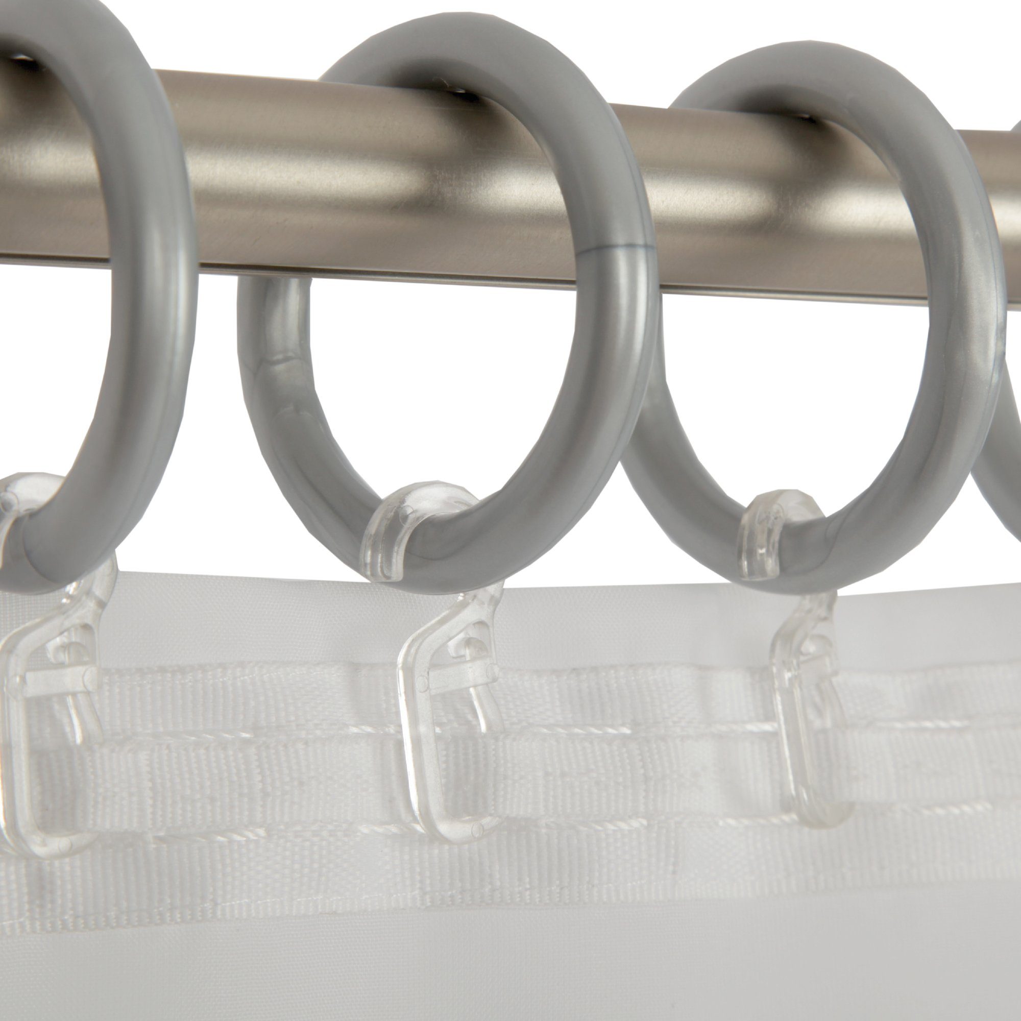 Bestlivings Gardinenstange, 1-läufig, Gardinenring - silber - Ø40mm, Gardin günstig online kaufen