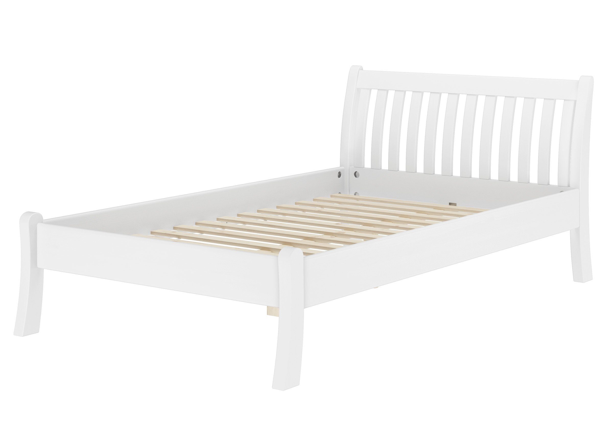 ERST-HOLZ Bett Weißes Geschwungenes Einzelbett 120 günstig online kaufen
