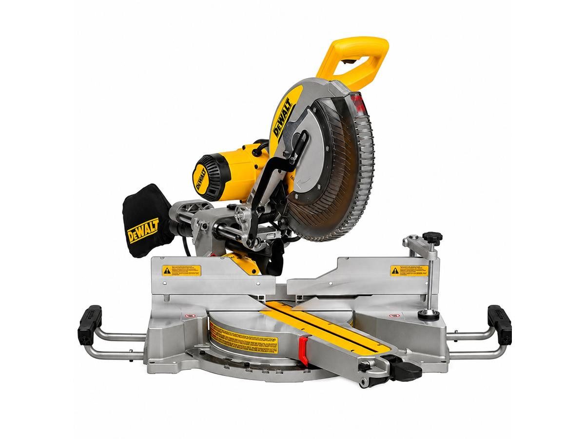 DeWalt Paneelsäge DWS 780 1675 Watt, Set, 1675 W, Sägeblatt-Ø: 305 mm mit 60 Zähnen, inkl Staubfangsack