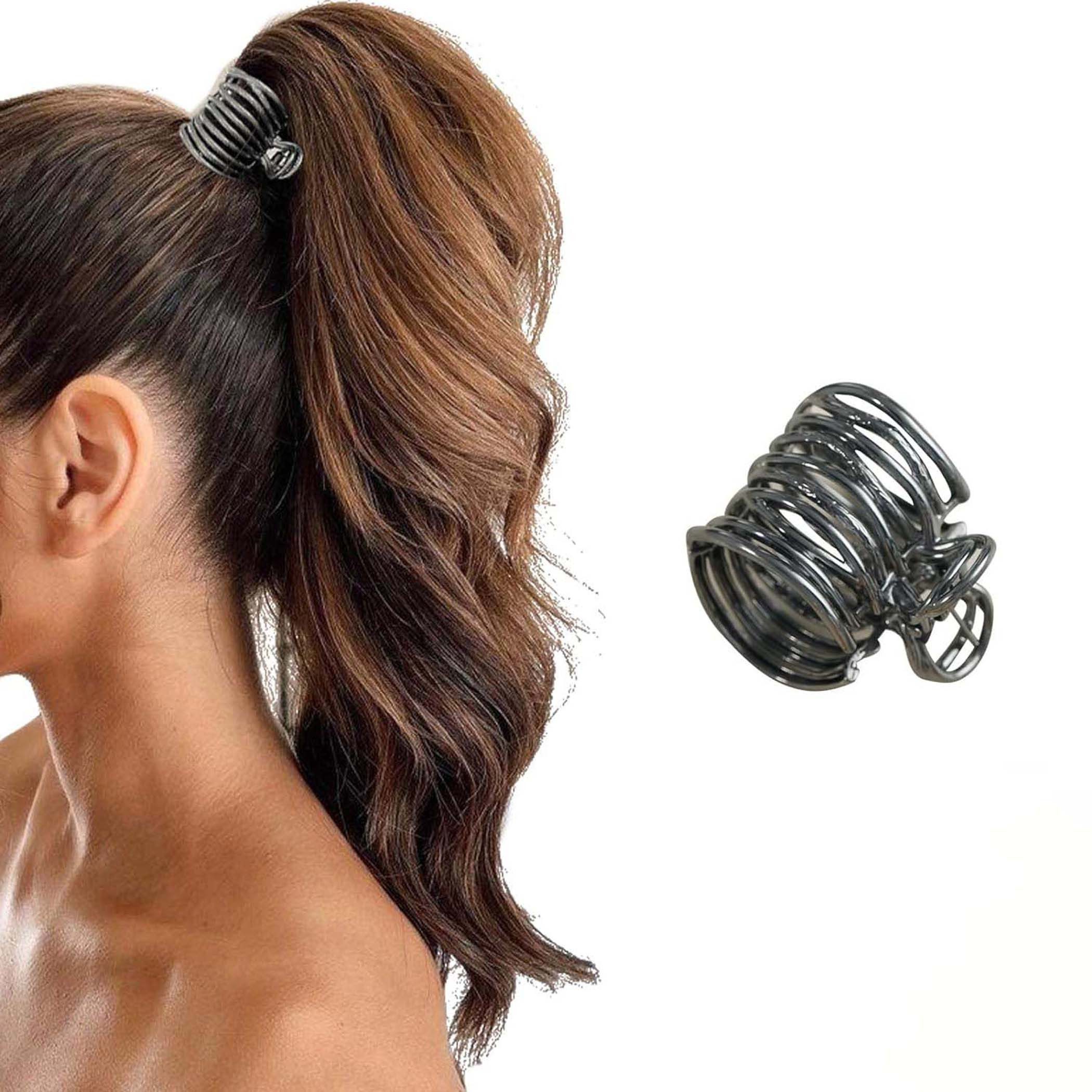 Zaewry Haarspange Haarklammer Metall, Hohe Pferdeschwanz Clips Haarspangen Damen