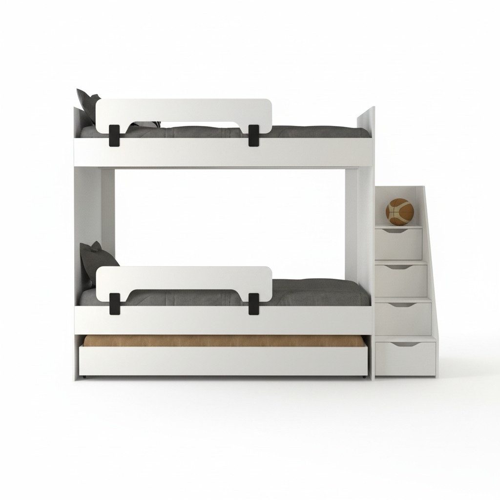 JVmoebel Etagenbett Modernes Etagenbett aus hochwertigen Materialien für Kinderzimmer (Etagenbett), Made in Europa