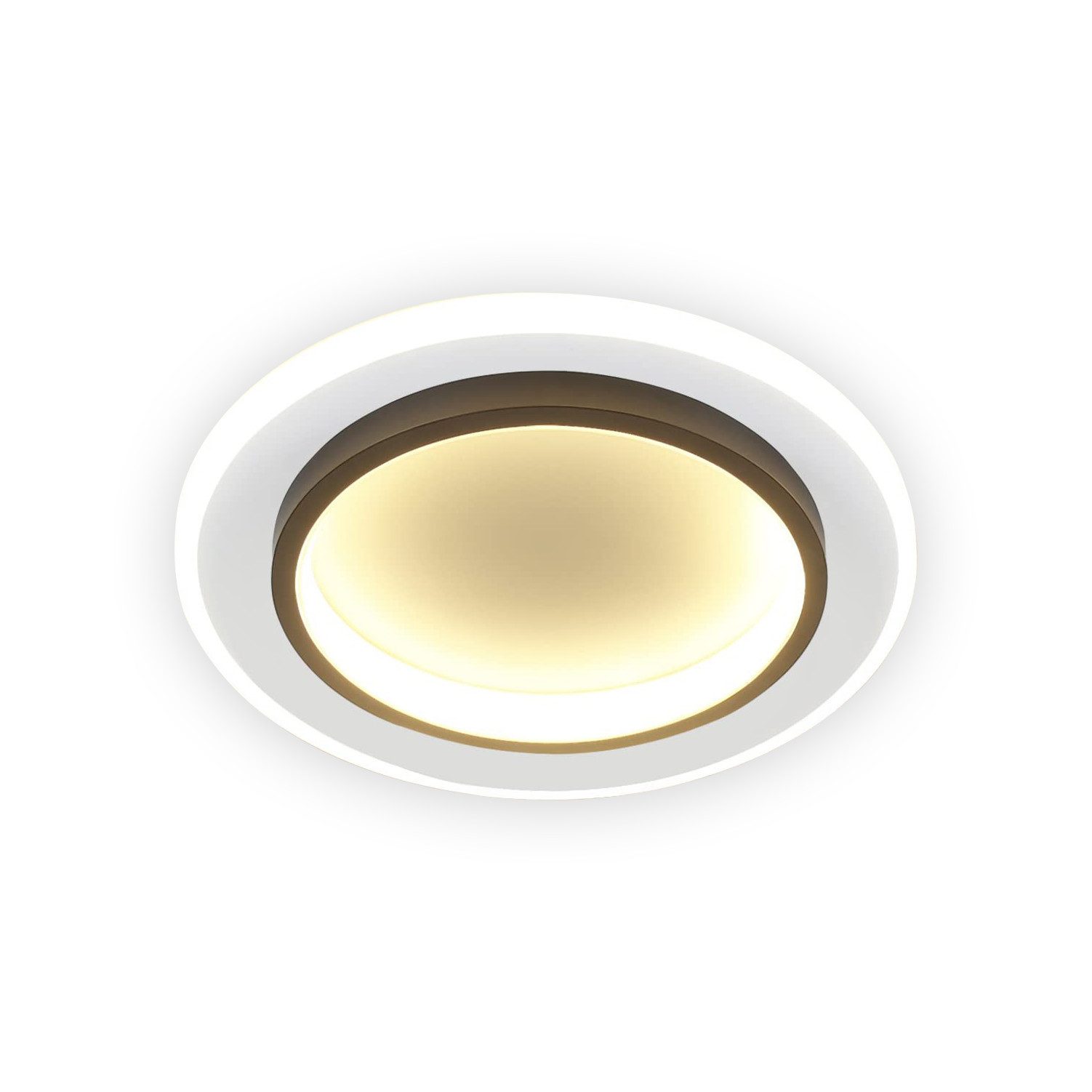 Nettlife LED Deckenleuchte Schwarz Eckig 23W/20W günstig online kaufen
