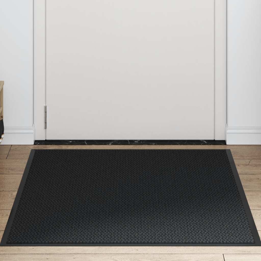 vidaXL Fußmatte Fußmatte Schwarz 90x150 cm, Rechteckig günstig online kaufen