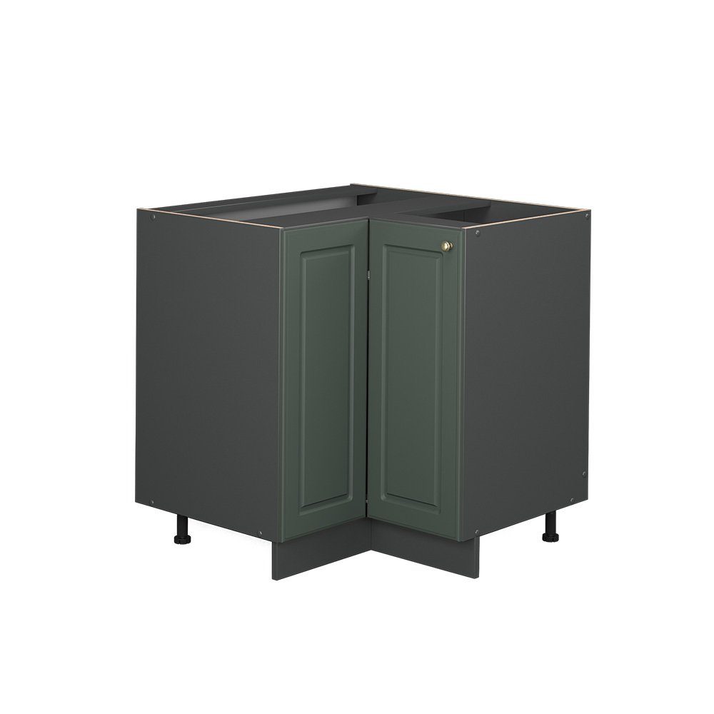 Vicco Eckunterschrank Fame-Line, Grün-Gold Landhaus/Anthrazit, 80.5 günstig online kaufen