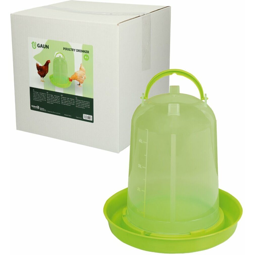 Vogeltränke Geflügel Stülptränke 5 L, lemongrün