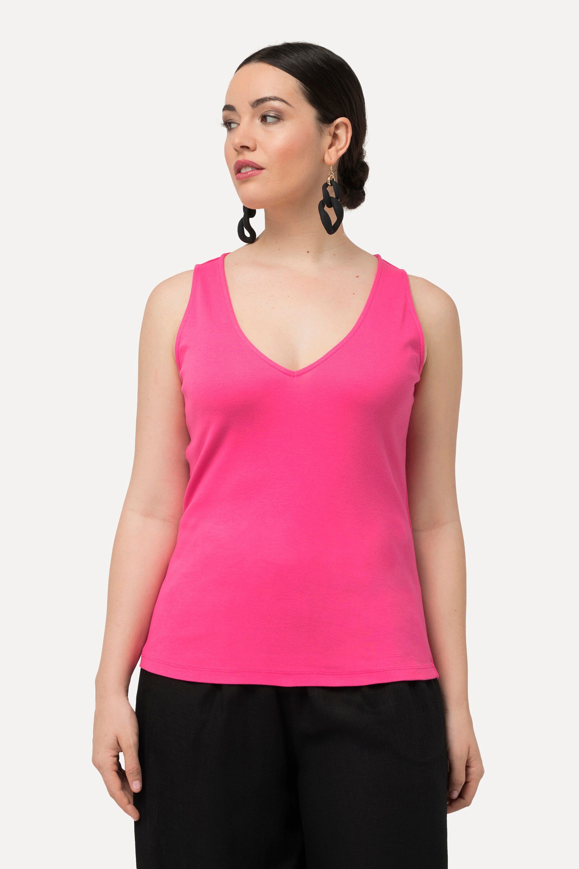 Ulla Popken Longtop Top Rippjersey Slim günstig online kaufen