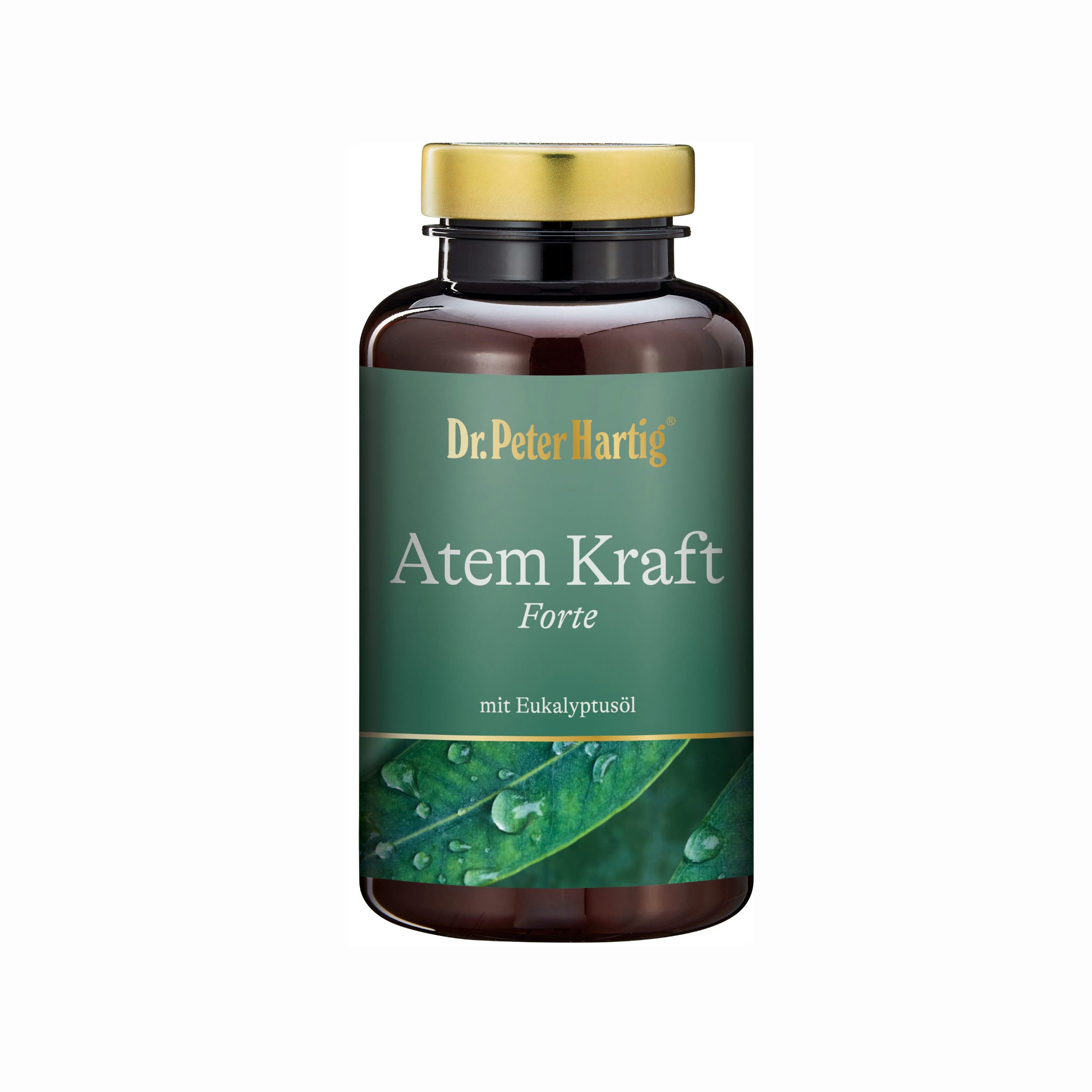 Dr. Peter Hartig Atem Kraft Forte, unterstützt die Atmung und Lunge, OPC, Eukalyptusöl, Kapseln, 120 Kapseln, 4-Monats-Vorrat, à 69 g, Atem Kraft Forte 120 Kapseln Atmung Lungen OPC Eukalyptusöl