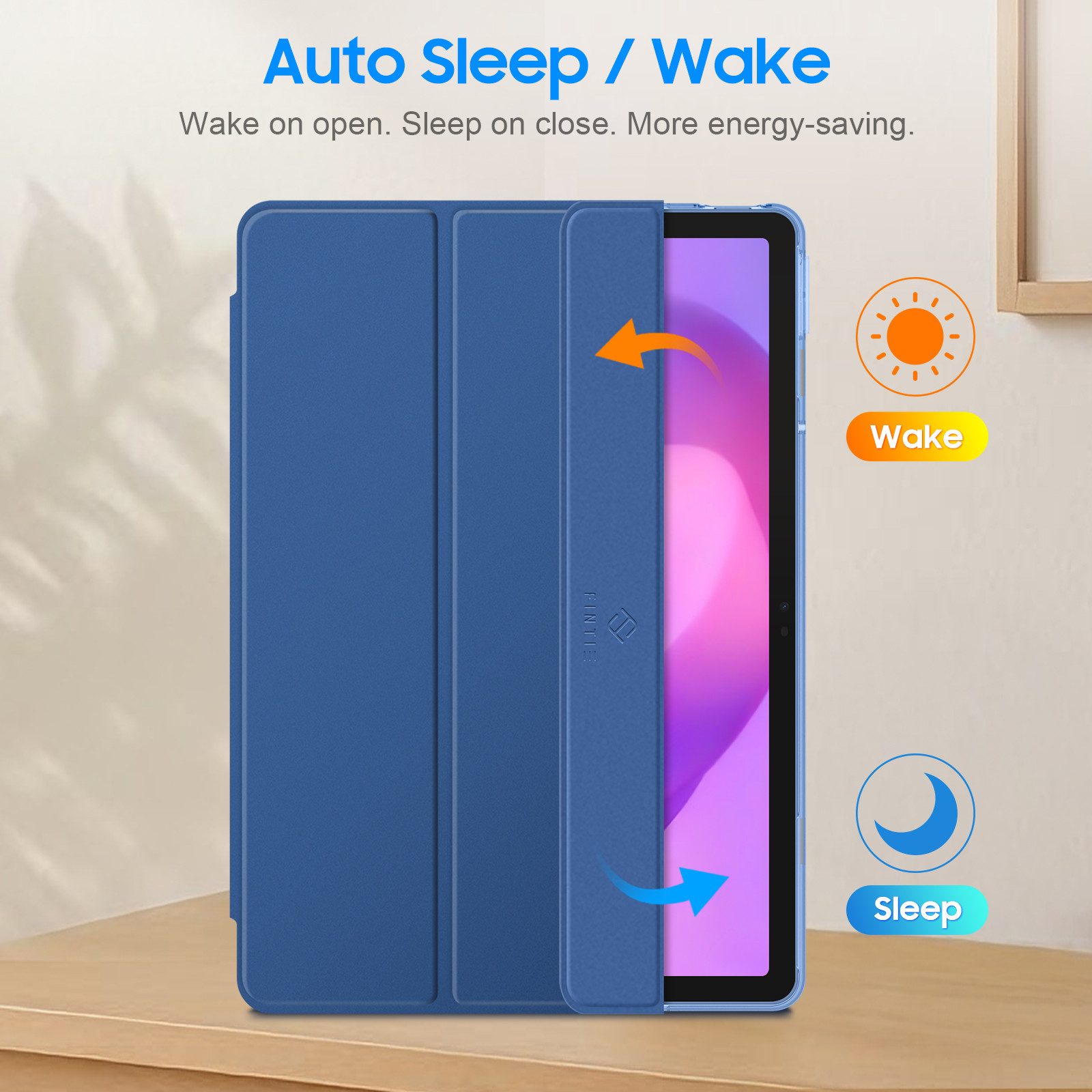 Fintie Tablet-Hülle für Lenovo Idea Tab 11 Zoll 2025 (TB-336ZU/ TB-336FU)-Ultradünn Case, Schutzhülle mit Translucent Rückseite Cover mit Auto Schlaf/Wach
