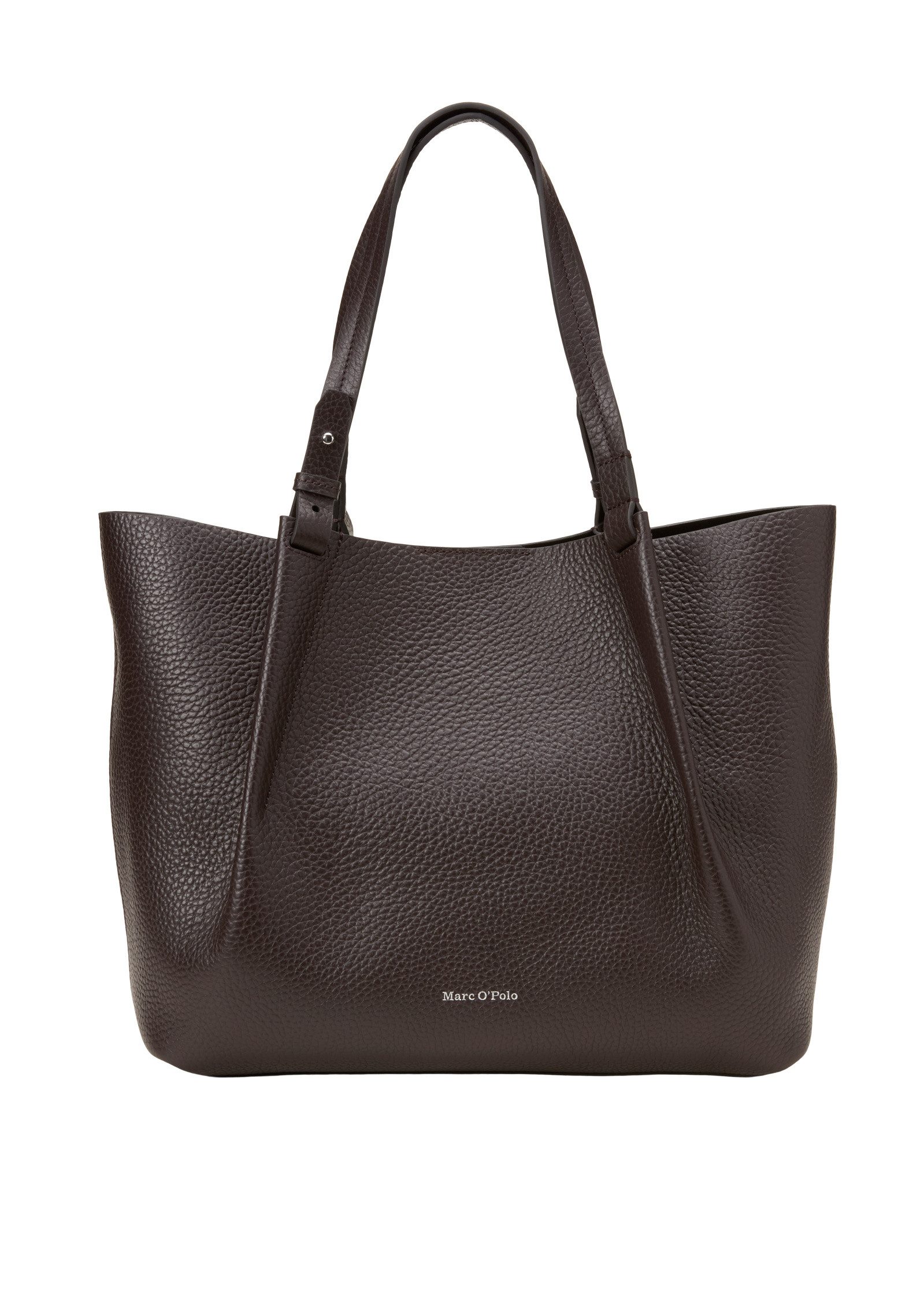 Shopper aus genarbtem Rindleder