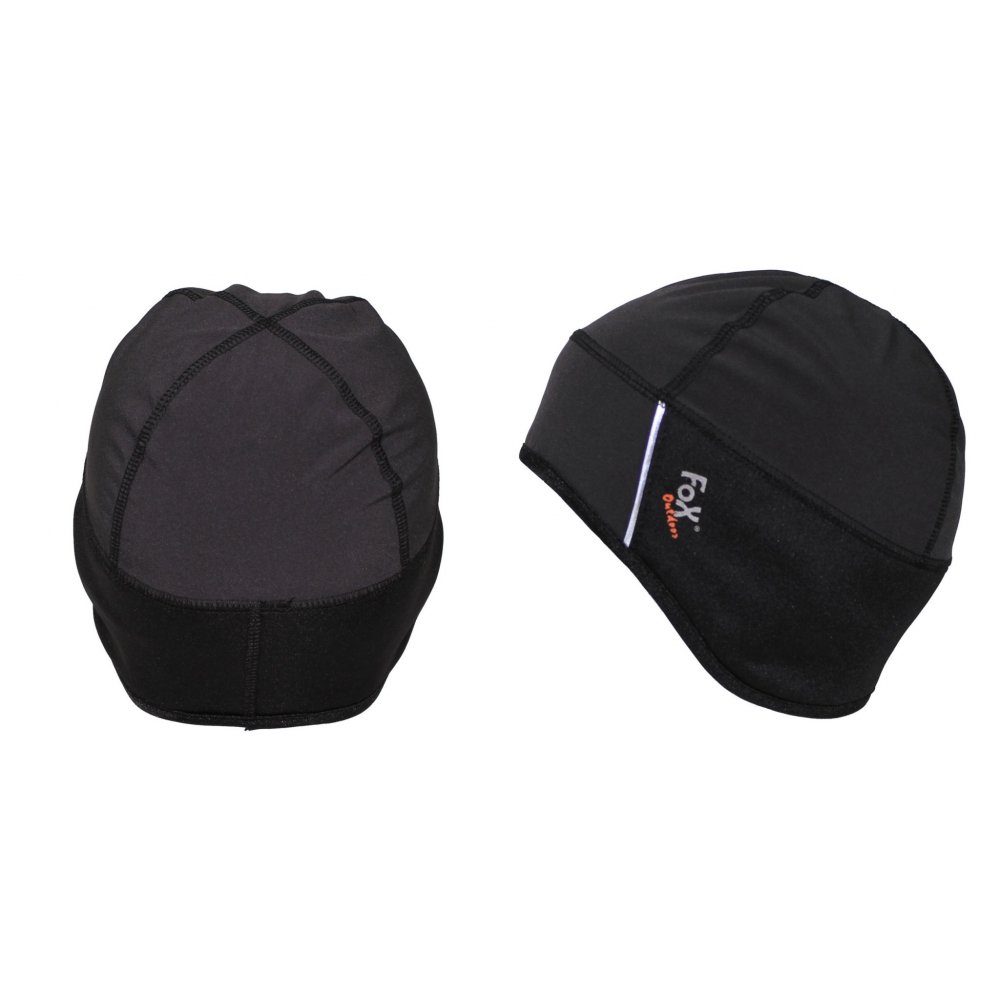 FoxOutdoor Beanie Mütze Softshell, schwarz, wasser-, winddicht Reflektorstr günstig online kaufen