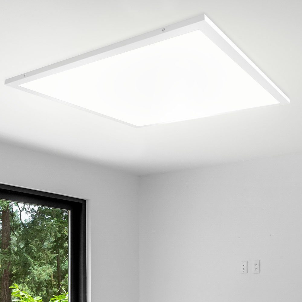 Ein LED Decken Panel Aufbau Tages-Licht etc-shop Panel weiß Zimmer 40W neutralweiß Arbeits Lampe - Strahler LED Panel,