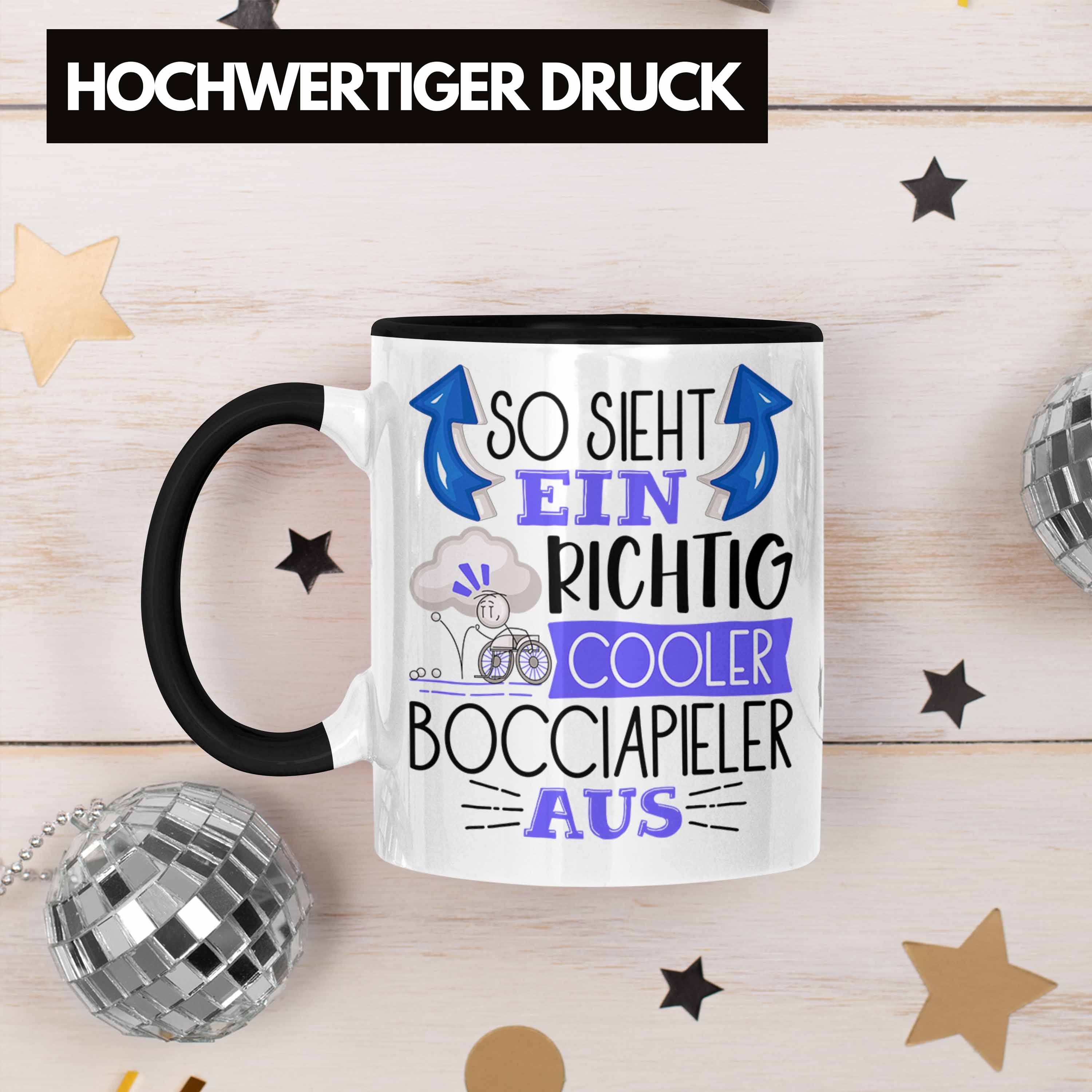 So Lustiger Tasse Richtig Bocciapieler Schwarz Trendation Geschenk Aus Sieht Ein Tasse Cooler