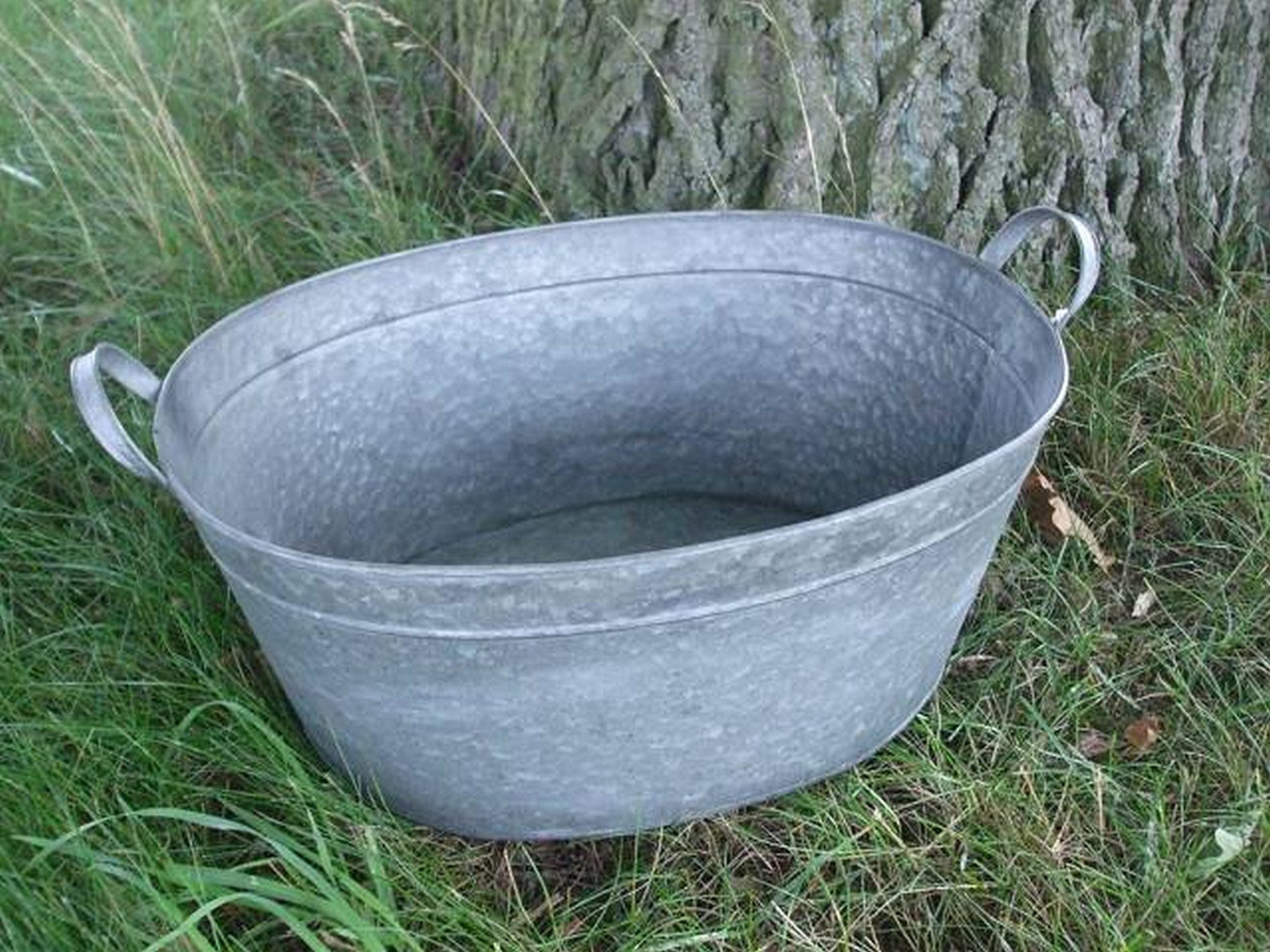 Deko-Impression Pflanzkübel Zinkwanne, Pflanztopf, Zinkbottich, Blumentopf, günstig online kaufen