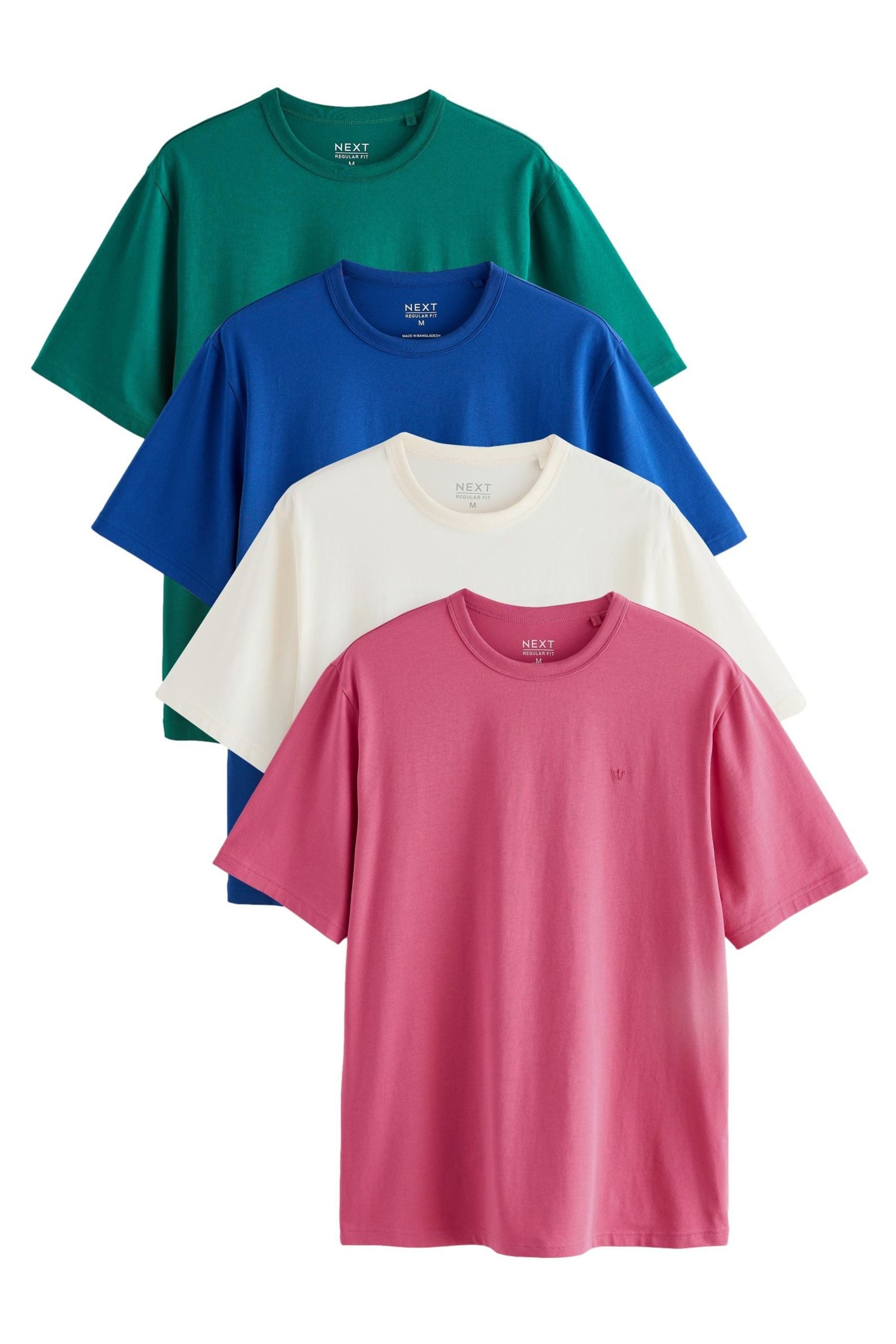 T-Shirt Regular Fit Trident T-Shirts, 4er-Pack