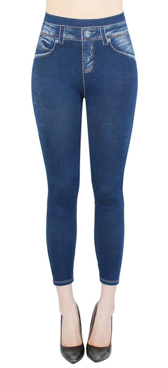 dy_mode 7/8-Jeggings Damen Capri Джегинсы 7/8 Leggings Джинсы Optik Sommer Jeggins mit elastischem Bund