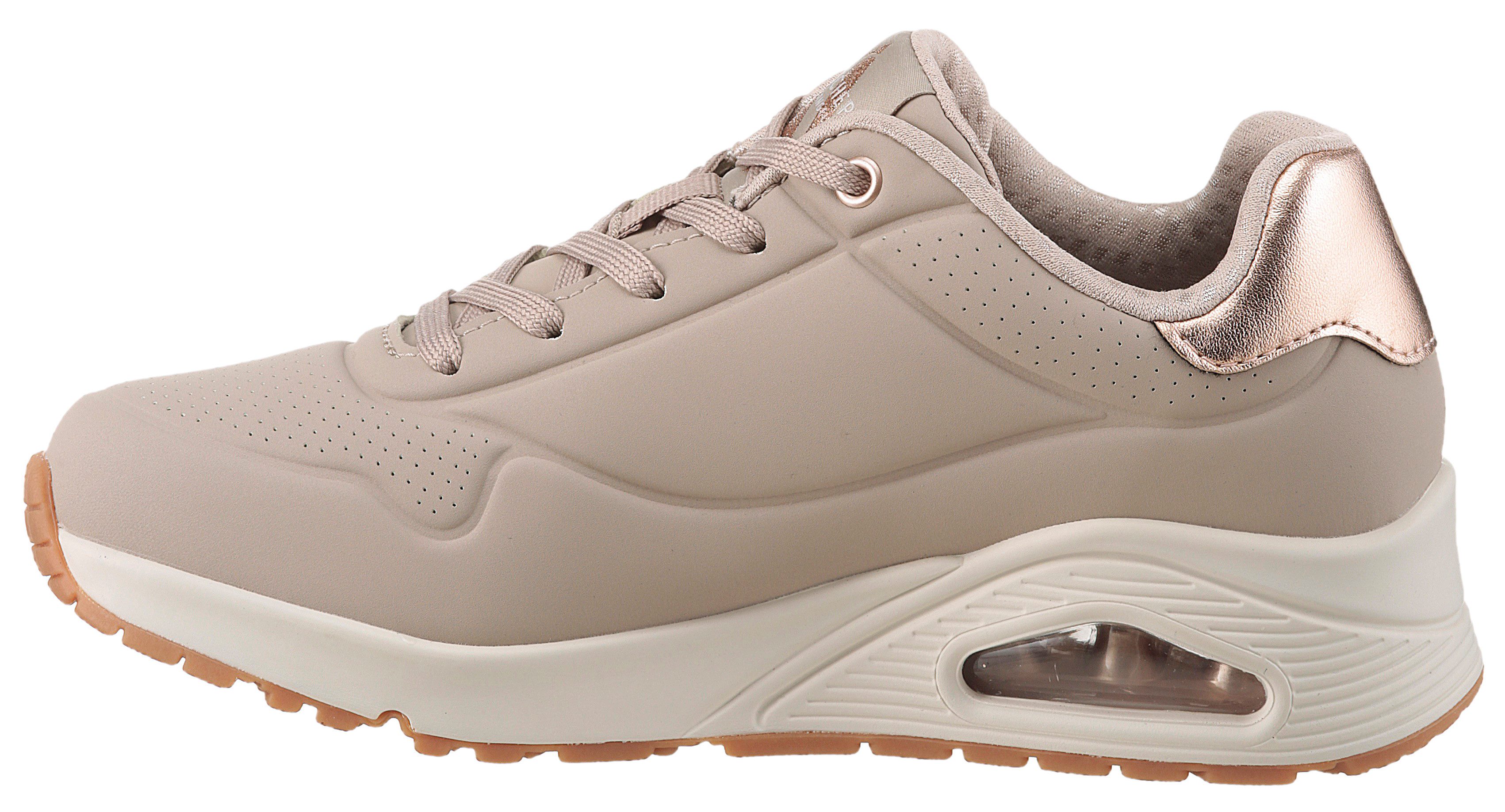 Skechers UNO GOLDEN AIR Sneaker Freizeitschuh, Halbschuh, Schnürschuh mit Metallic-Einsatz – Bild 5 von 5