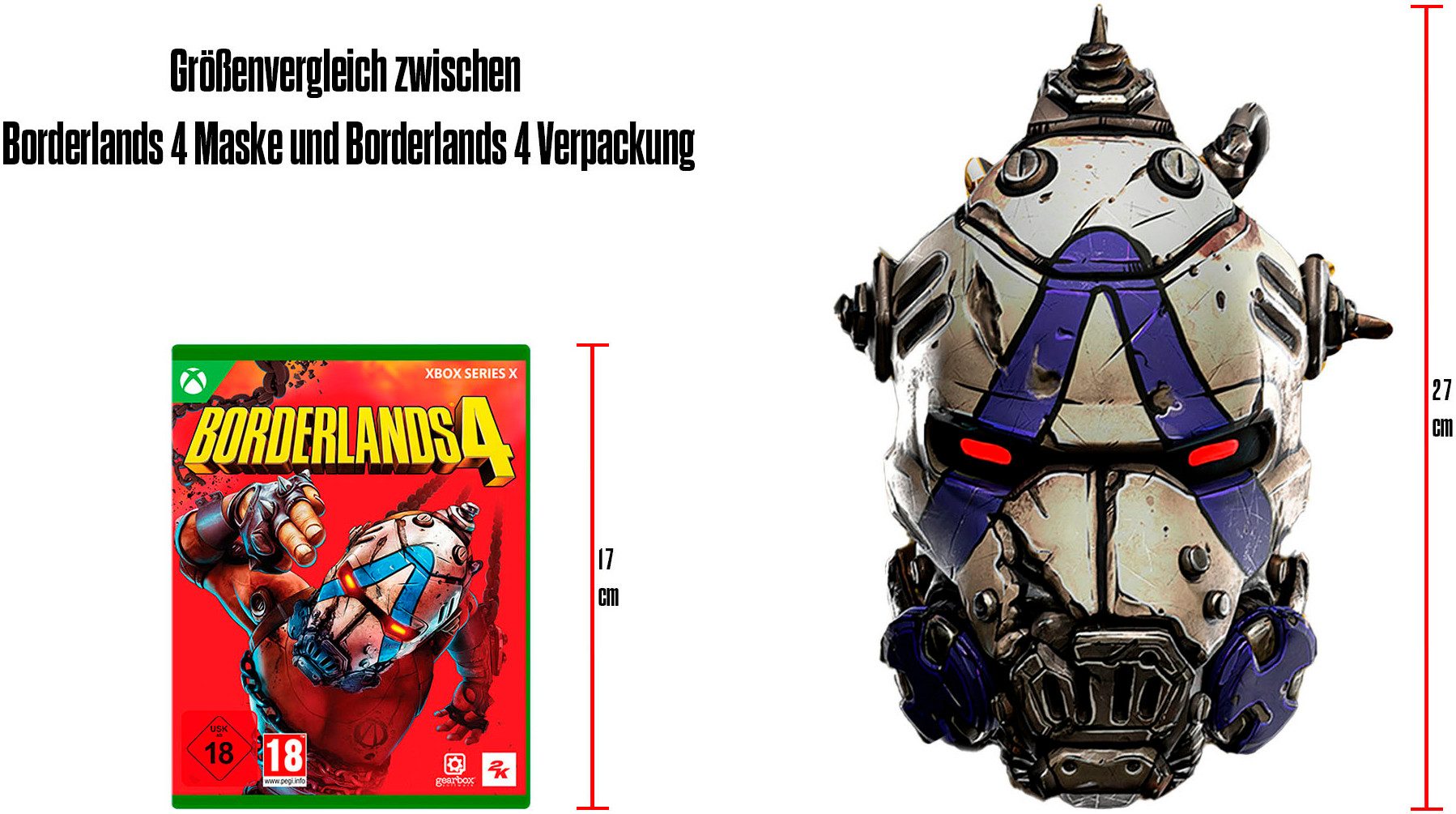 Borderlands 4 Xbox Series X, Tragbare Gesichtsmaske - exklusiv bei OTTO