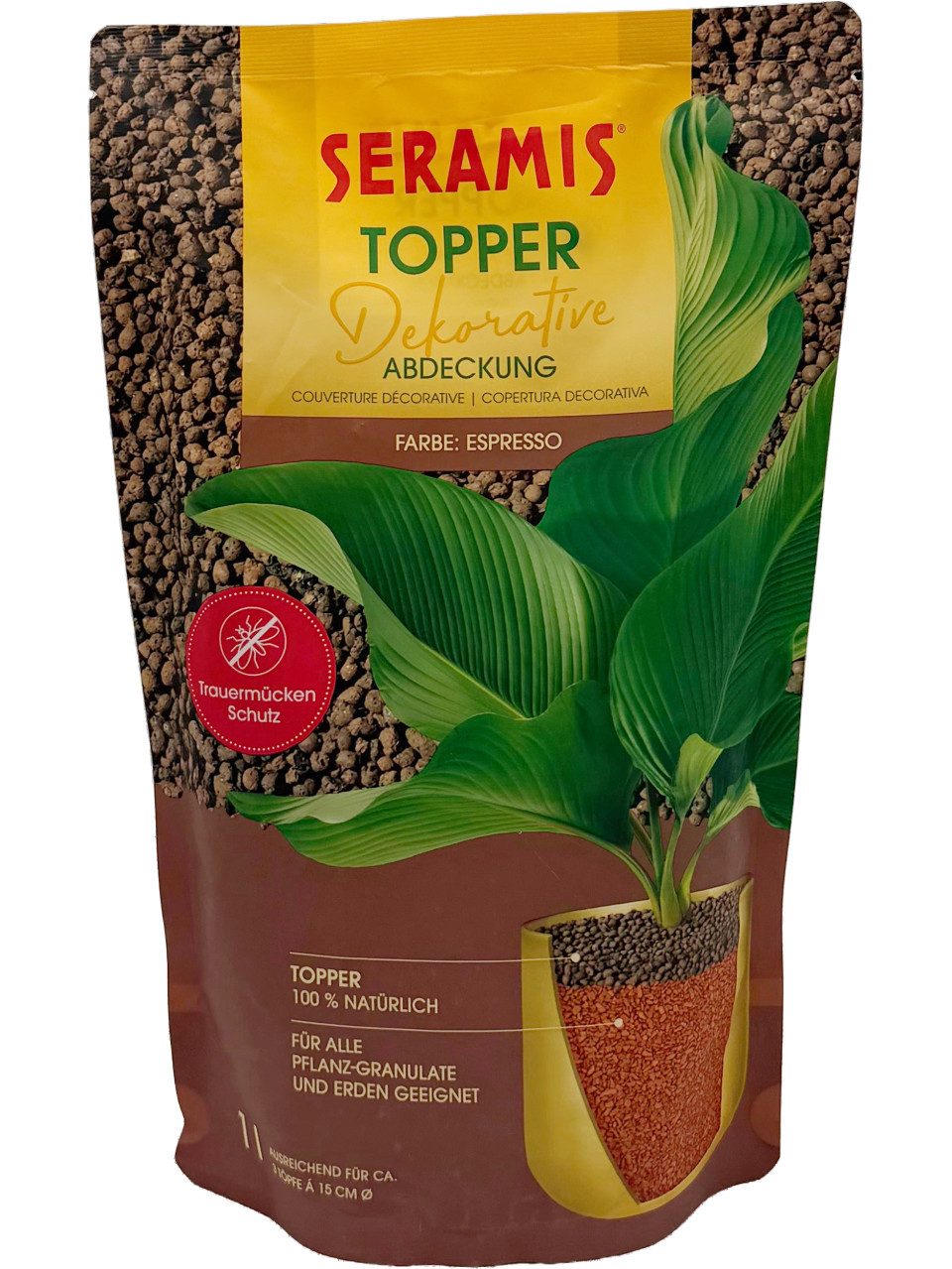 Seramis Pflanzgranulat Seramis Pflanzgranulat Topper espresso 1 L
