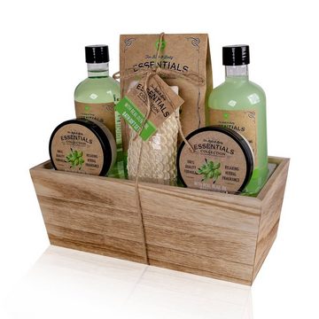 ACCENTRA Pflege-Geschenkset "Olive" Bade - Geschenkset für Sie & Ihn mit Olivenöl, 6-tlg., Mit Olivenöl, zur Hautpflege
