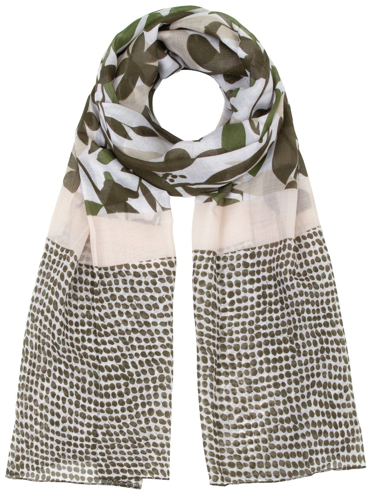 Faera Modeschal, Damen Schal Pflanzen und Blätter weich und leicht Damensch günstig online kaufen