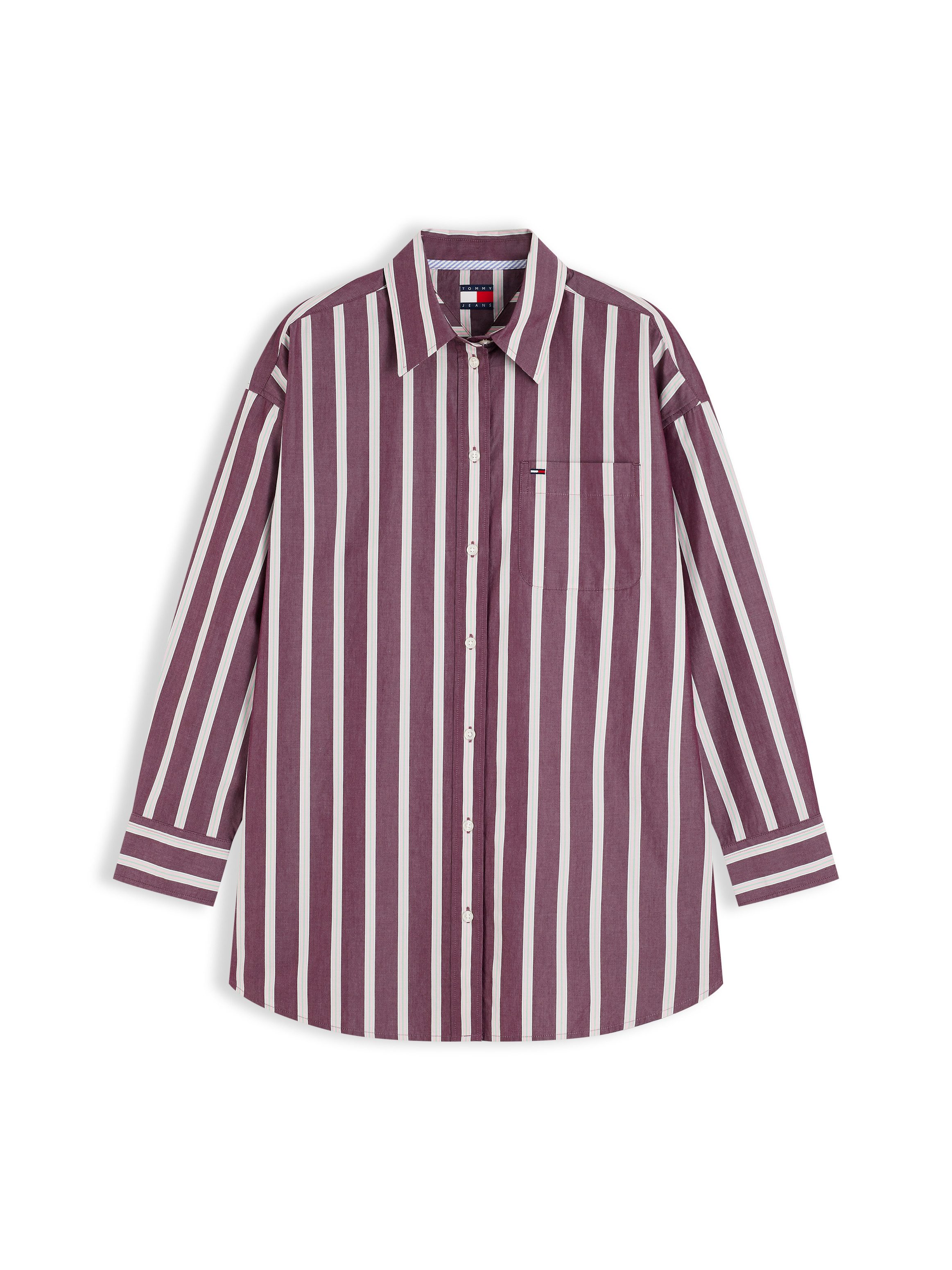 Tommy Jeans Langarmbluse TJW OVS ESSENTIAL SHIRT EXT Baumwolle – Bild 5 von 5