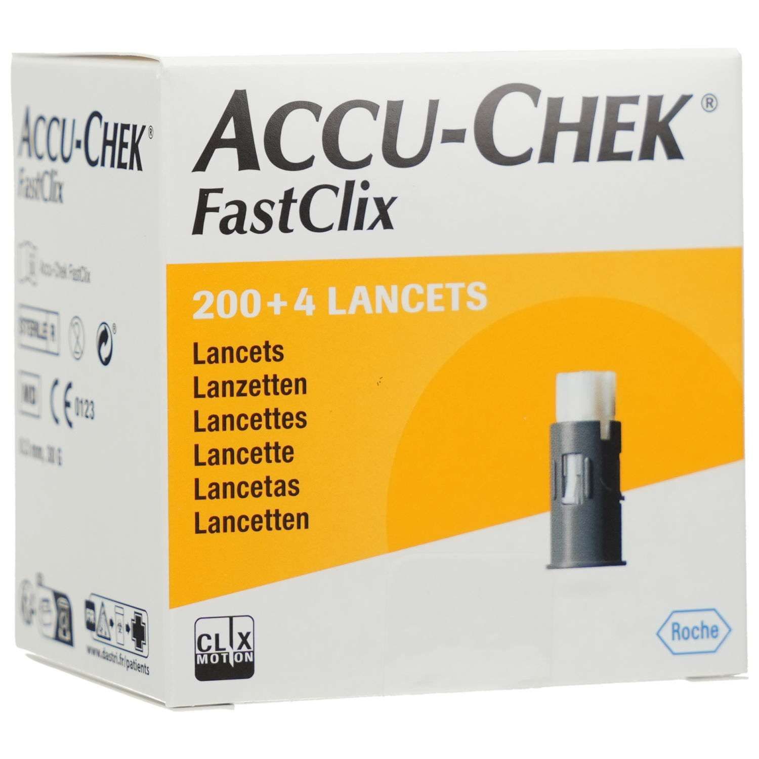 Roche Blutzucker-Teststreifen ACCU-CHEK FastClix Lanzetten 200 St