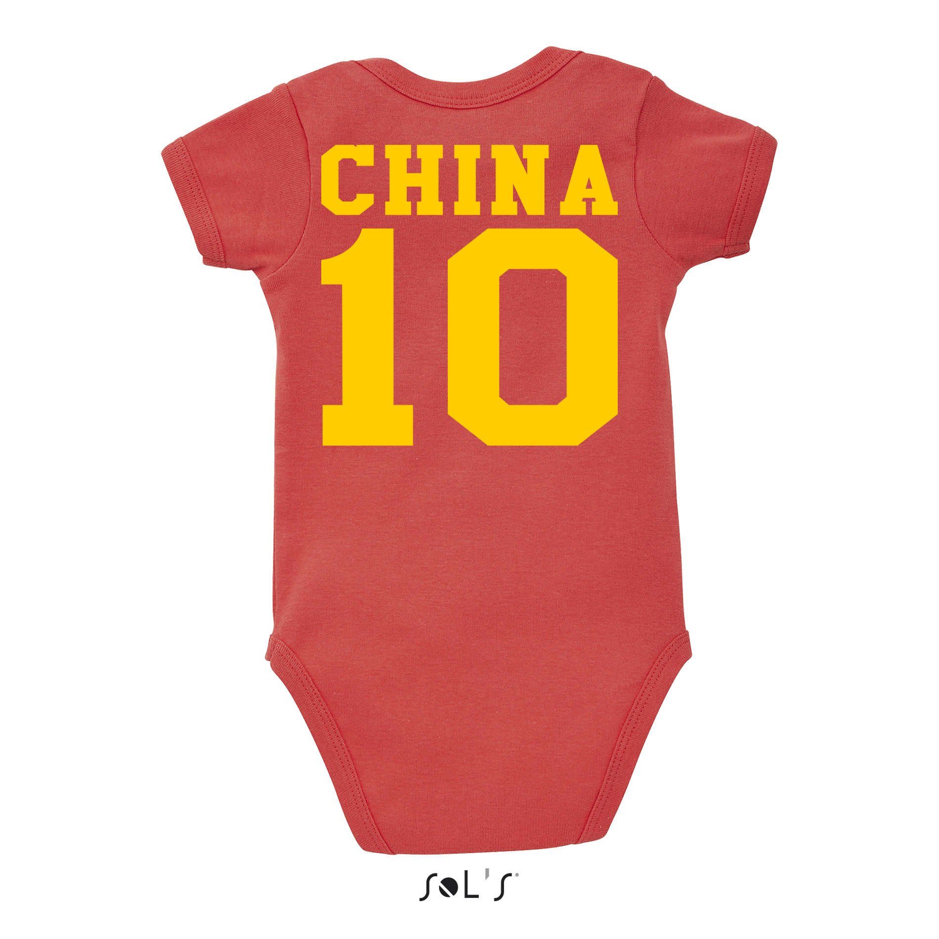 Sport China Trikot Weltmeister Meister Kinder WM Asien Brownie & Blondie Fußball Strampler Baby