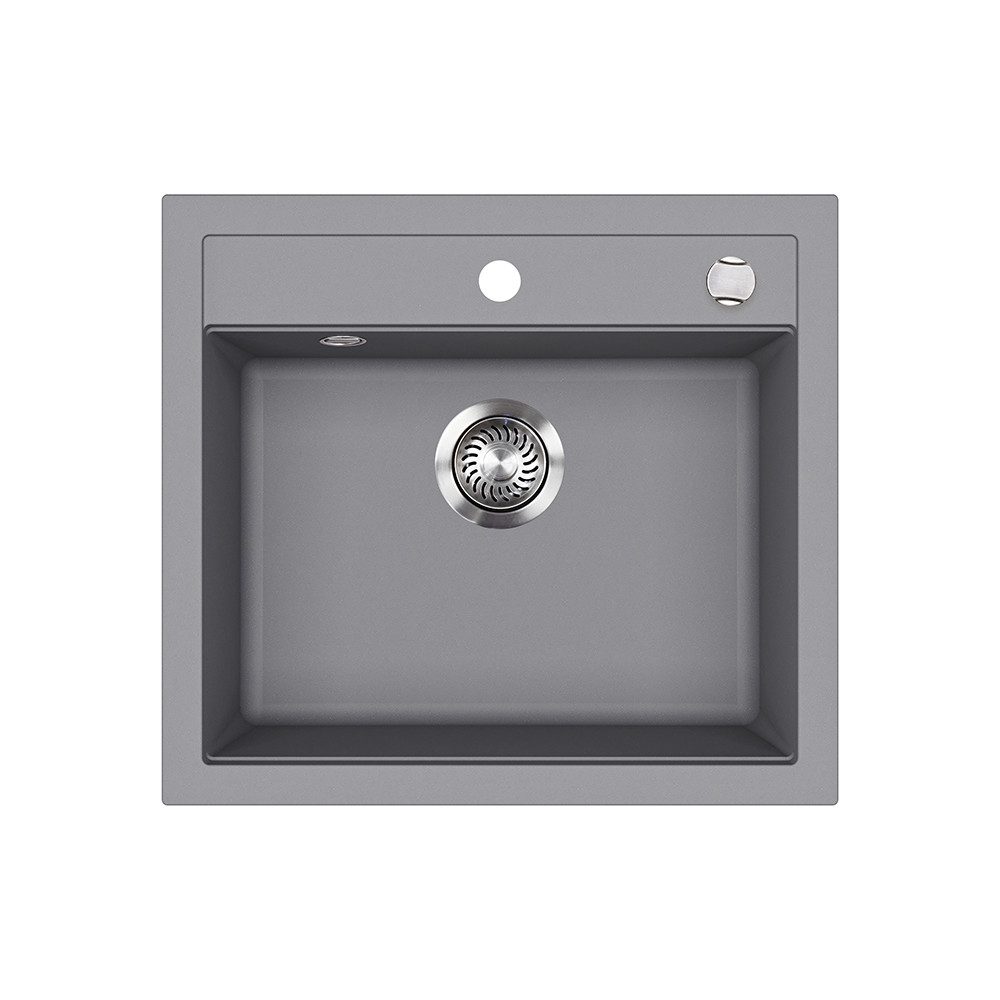 Granitspüle Paris, Grau, 57 x 51 cm