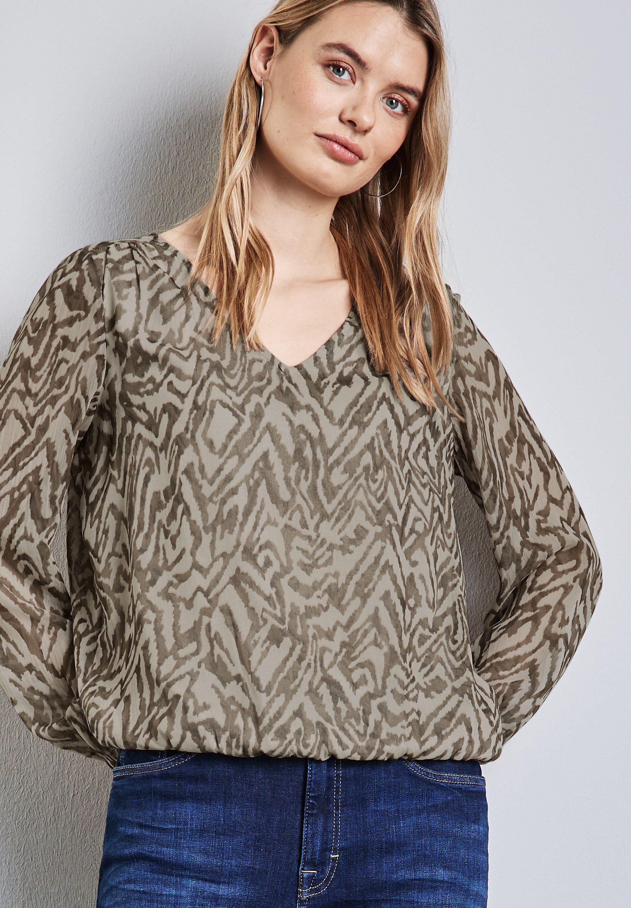 STREET ONE Schlupfbluse mit Raffungen günstig online kaufen