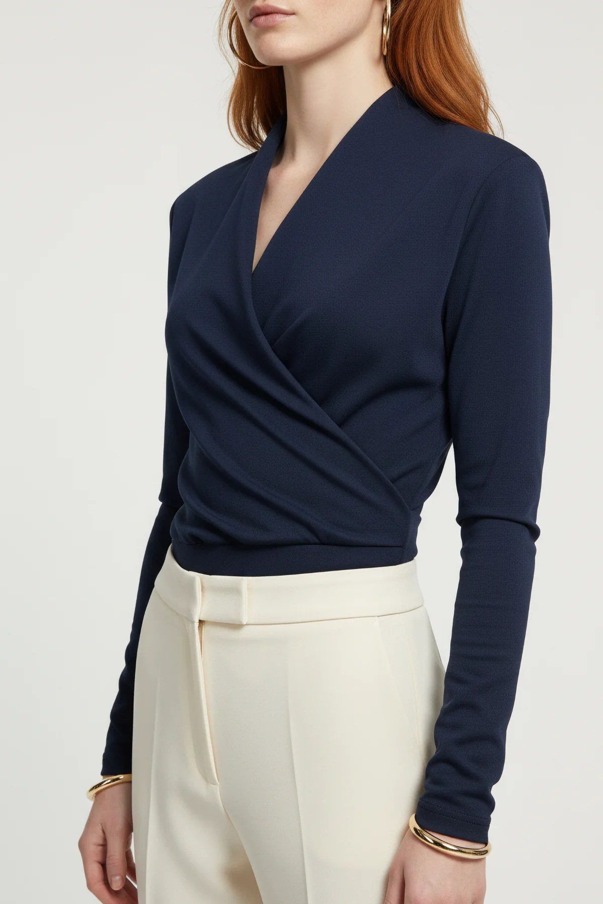 No Matter What Blusenbody Langarm Snap Bodysuit mit Kragen – Bild 5 von 5