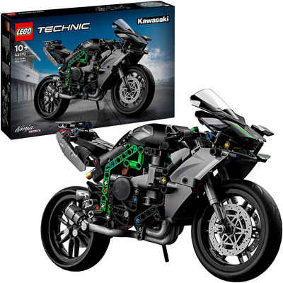 LEGO® Konstruktionsspielsteine Kawasaki Ninja H2R Motorrad (42170), LEGO® Technic, (643 St), Made in Europe