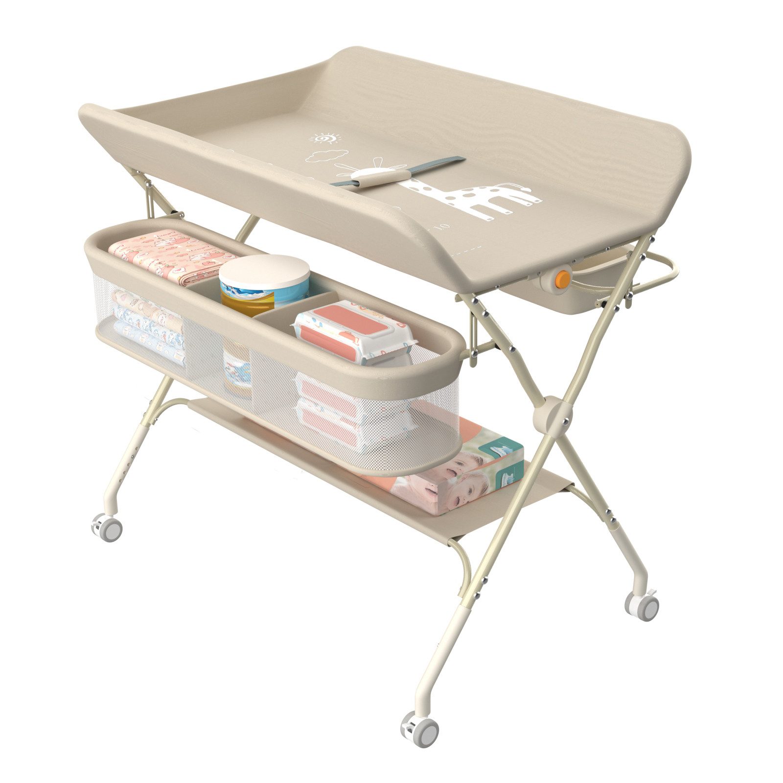 JEOBEST Wickeltisch Baby Wickelkombi, Wickelauflage,Trendy, (1-tlg) Mobil, günstig online kaufen