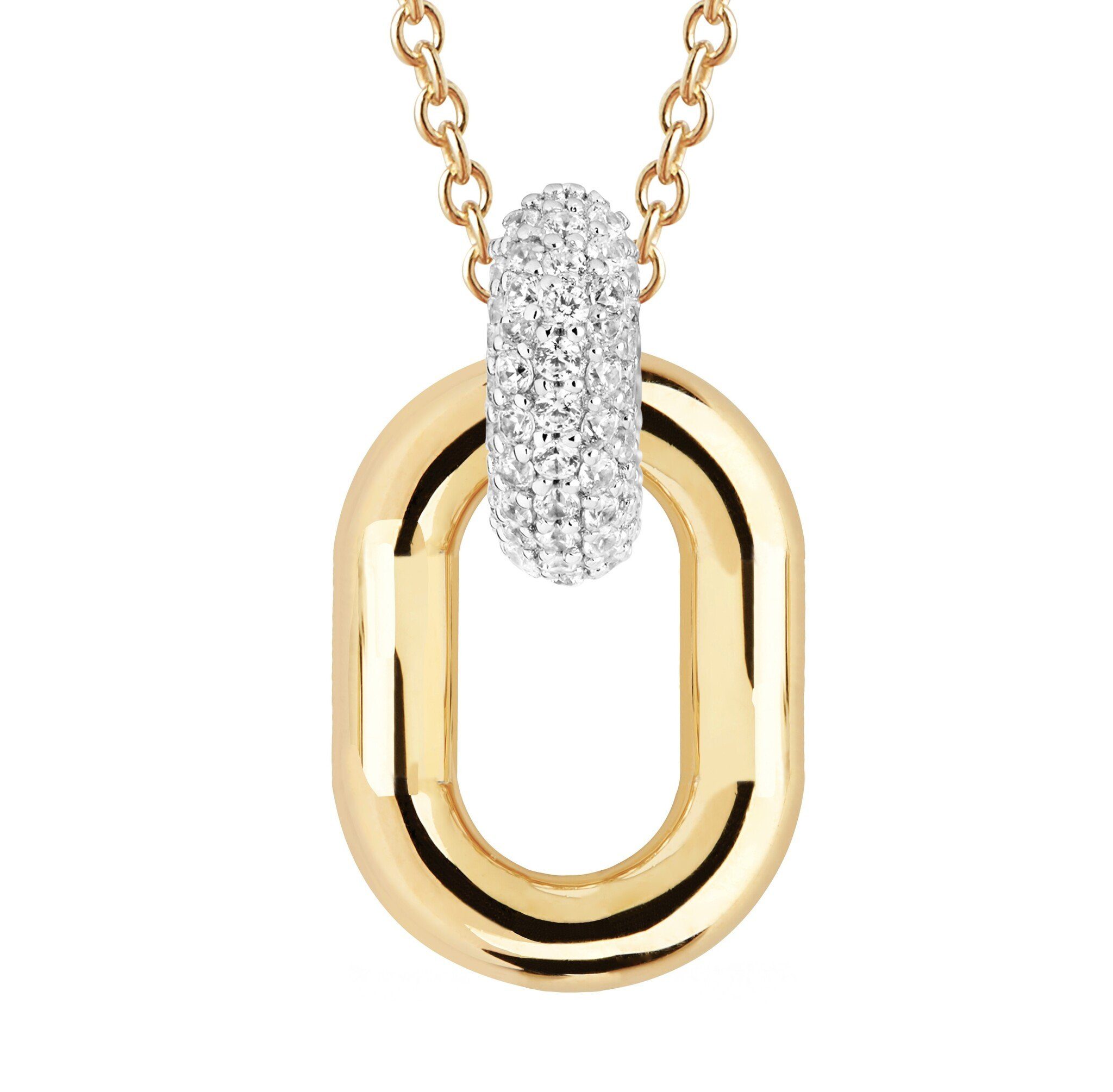 Sif Jakobs Jewellery Kette mit Anhänger HALSKETTE CAPRI DUE - 18KVERGOLDET, 18 K vergoldet
