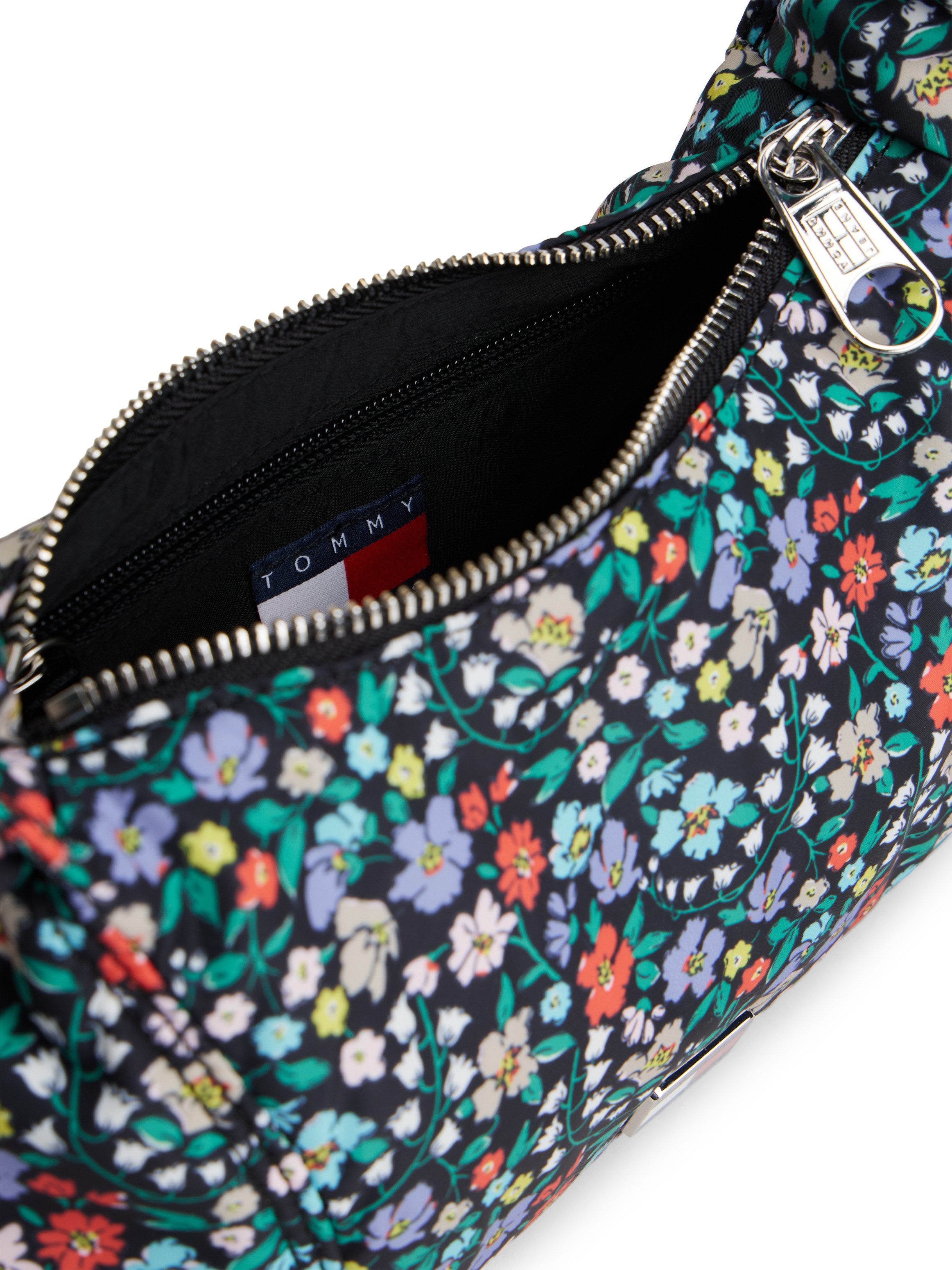 Tommy Jeans Schultertasche TJW CASUAL FLORAL SHOULDER, Damen Tragetasche, Umhängetasche in trendiger, bunter Blumenoptik