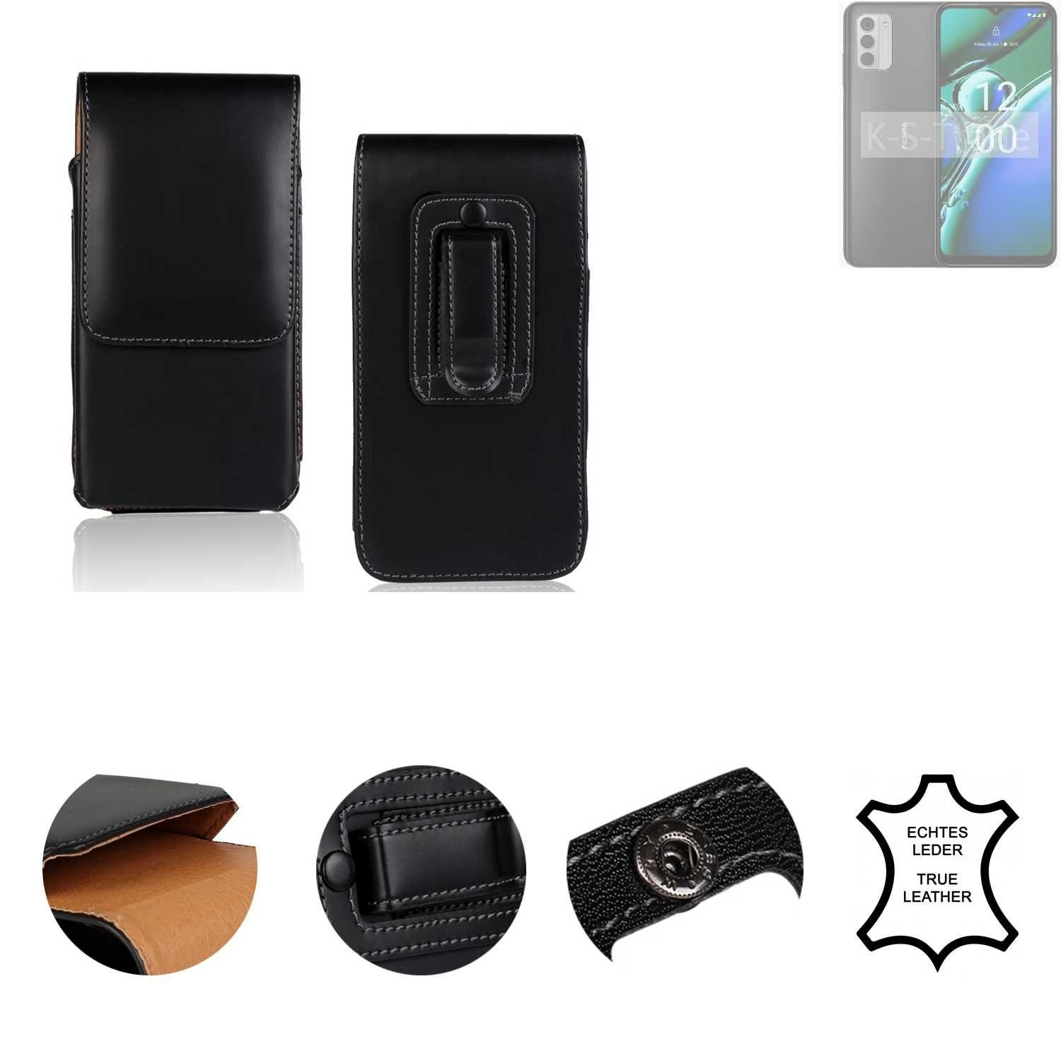 K-S-Trade Handyhülle für Nokia G42, Holster Gürteltasche Handy Hülle Schutzhülle Handyhülle Leder