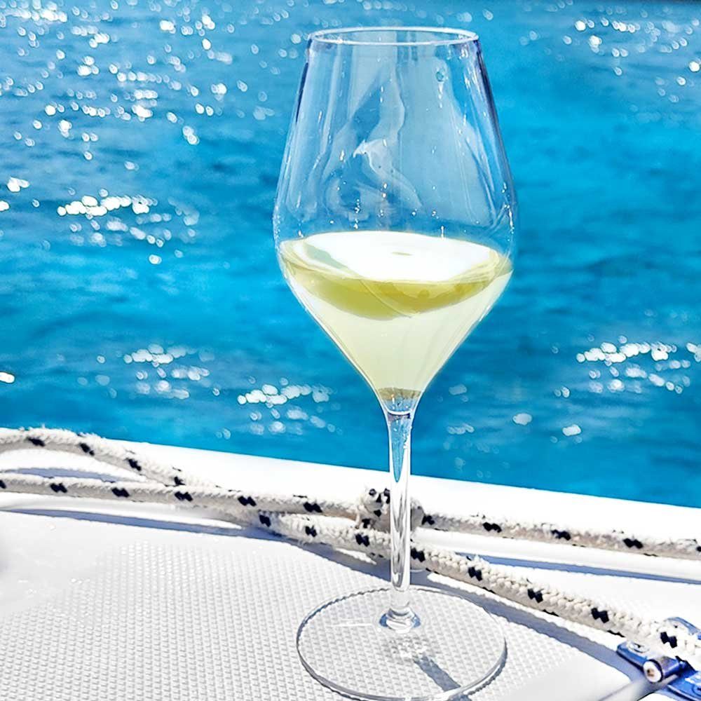 Doimoflair Weinglas Doimoflair Weingläser Cocktailglas aus Plastik bruchsicher Transparent, 4-tlg.