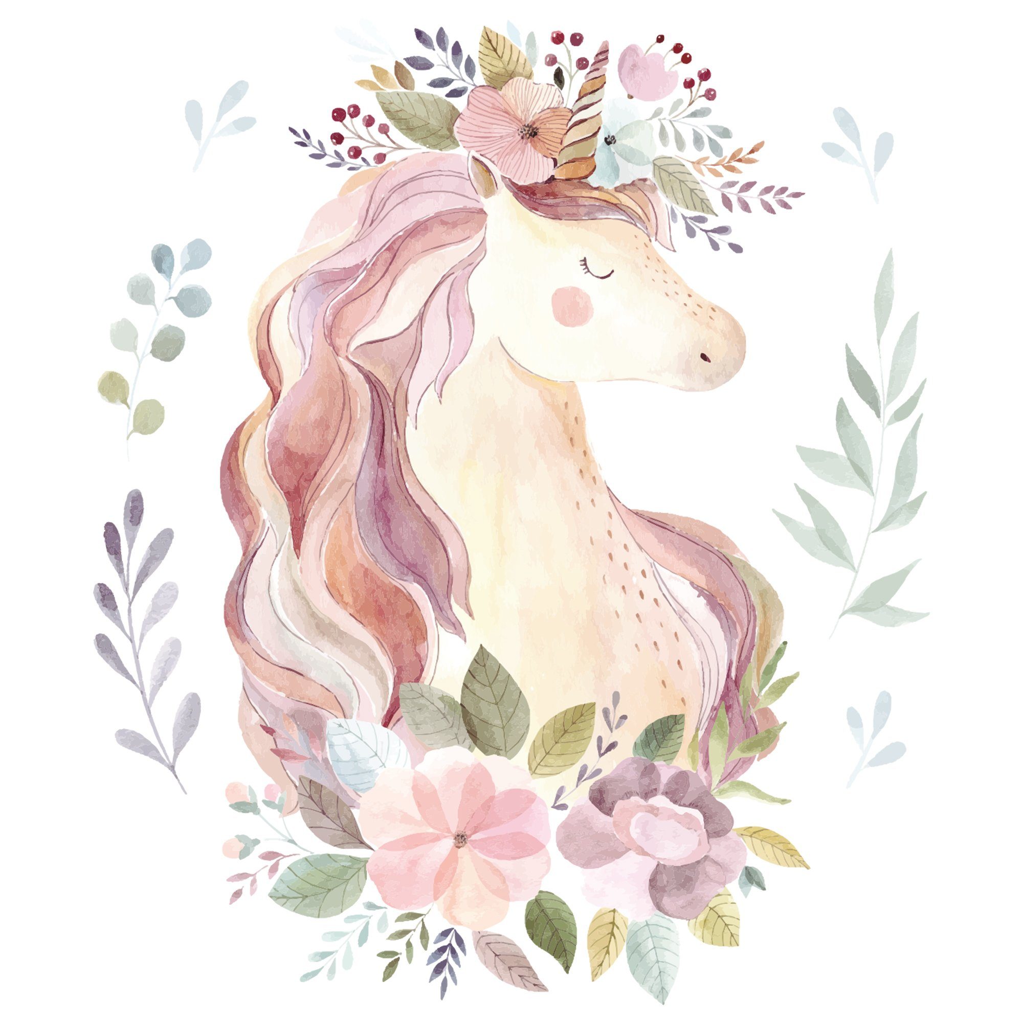 WANDKIND Wandtattoo Magisches Einhorn V251, rückstandslos günstig online kaufen