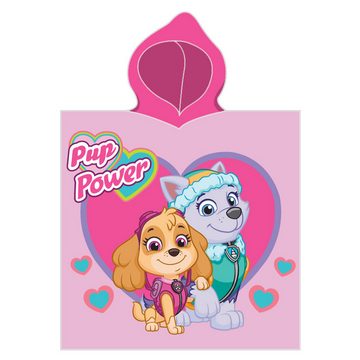 BERONAGE Kapuzenhandtuch Paw Patrol Kinder Kapuzen Bade-Poncho Girl's Rosa 60x120 cm, 100% Baumwolle (1-St), Frottee in Velours-Qualität