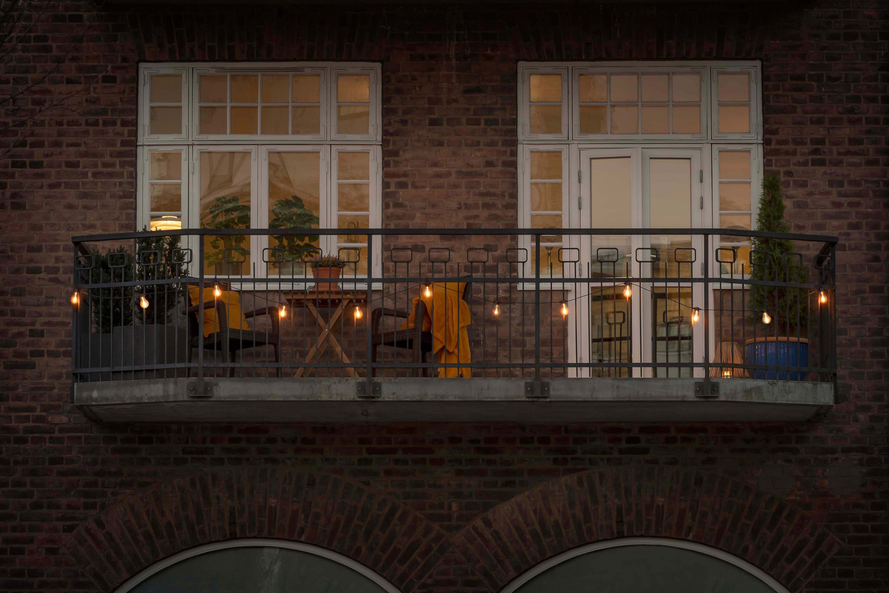 KONSTSMIDE LED-Lichterkette Weihnachtsdeko aussen, 20-flammig, LED Biergart günstig online kaufen