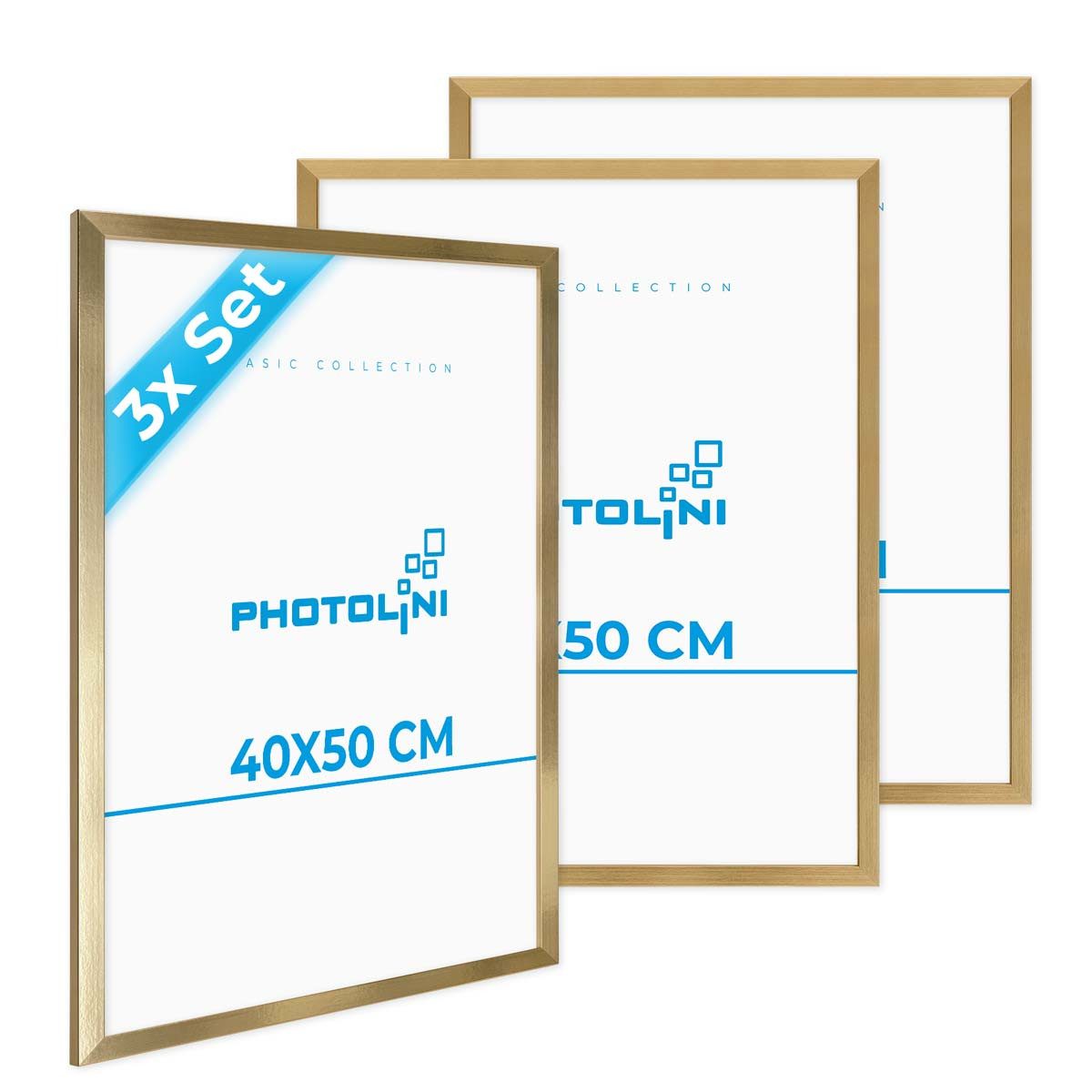 PHOTOLINI Bilderrahmen 3er Set, stabiles MDF-Holz, mit Acrylglas, extra Zub günstig online kaufen