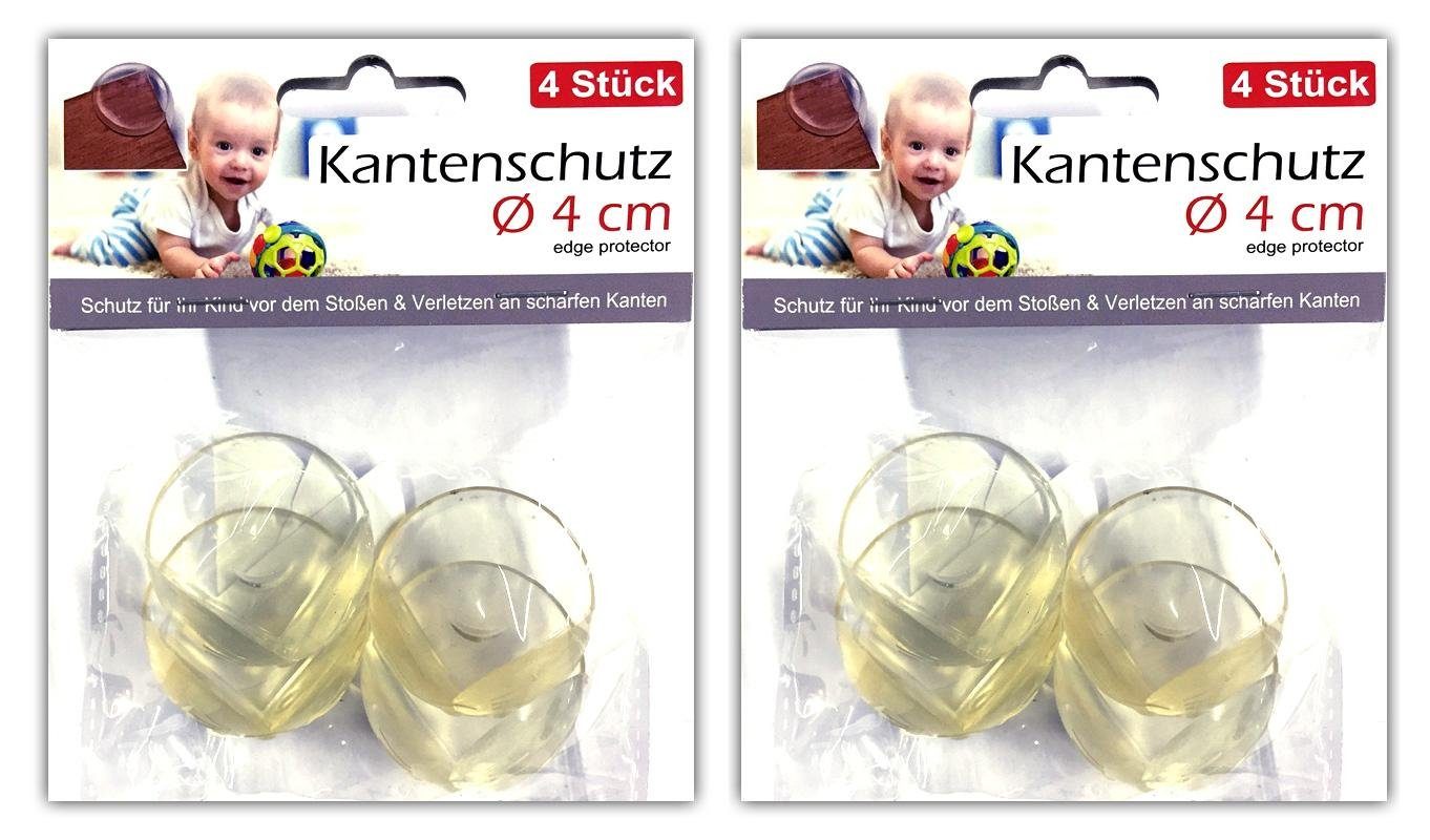 HAC24 Kindersicherung Tischkantenschutz Rund Kinder Baby Защита края Eckenschutz, Ø 4 cm