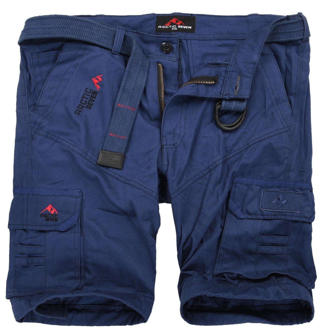 Shorts Herren Cargo mit Gürtel – kurze Hose Baumwolle